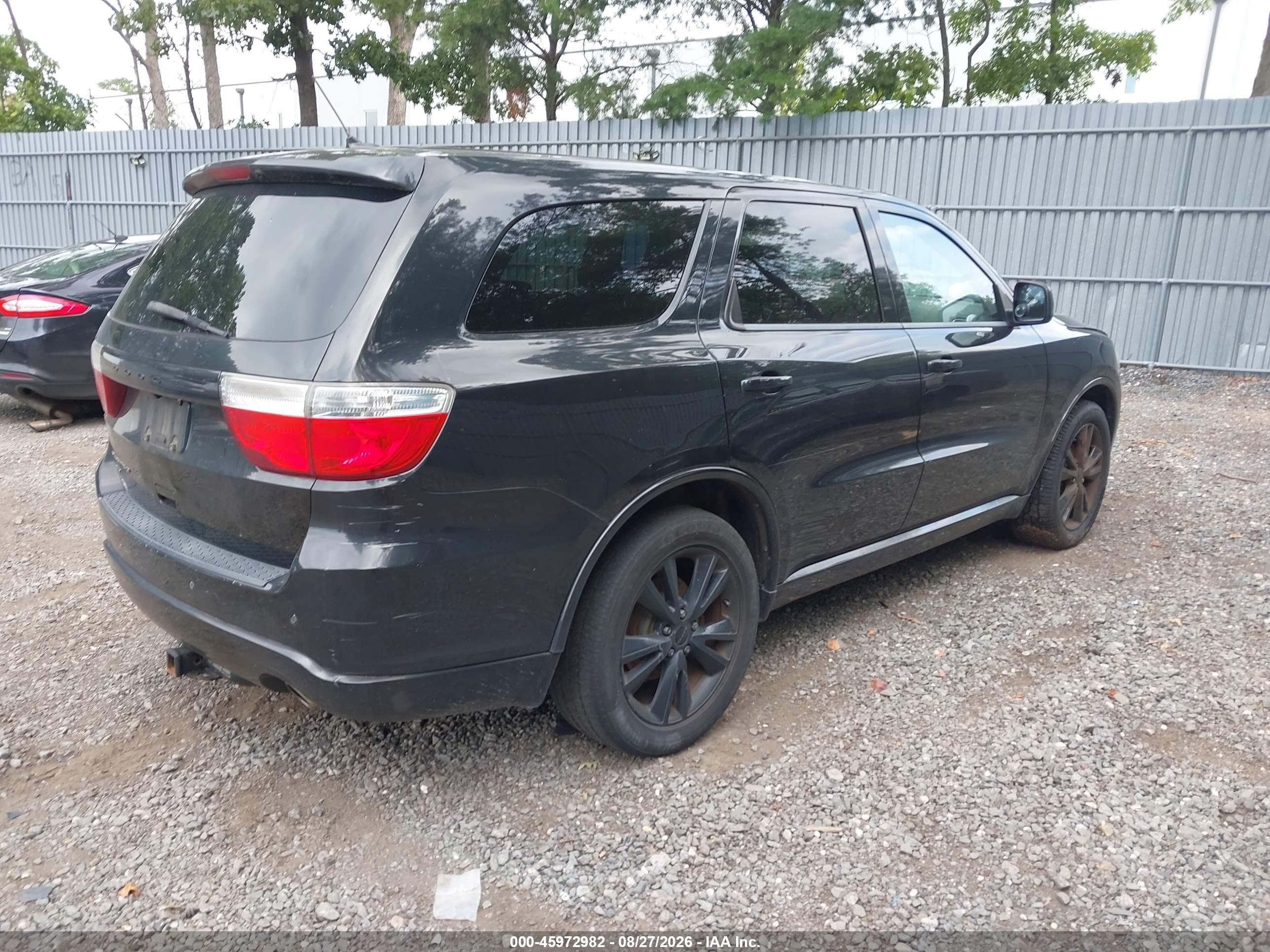 2013 Dodge Durango Sxt Black vin: 1C4RDJAG2DC684762