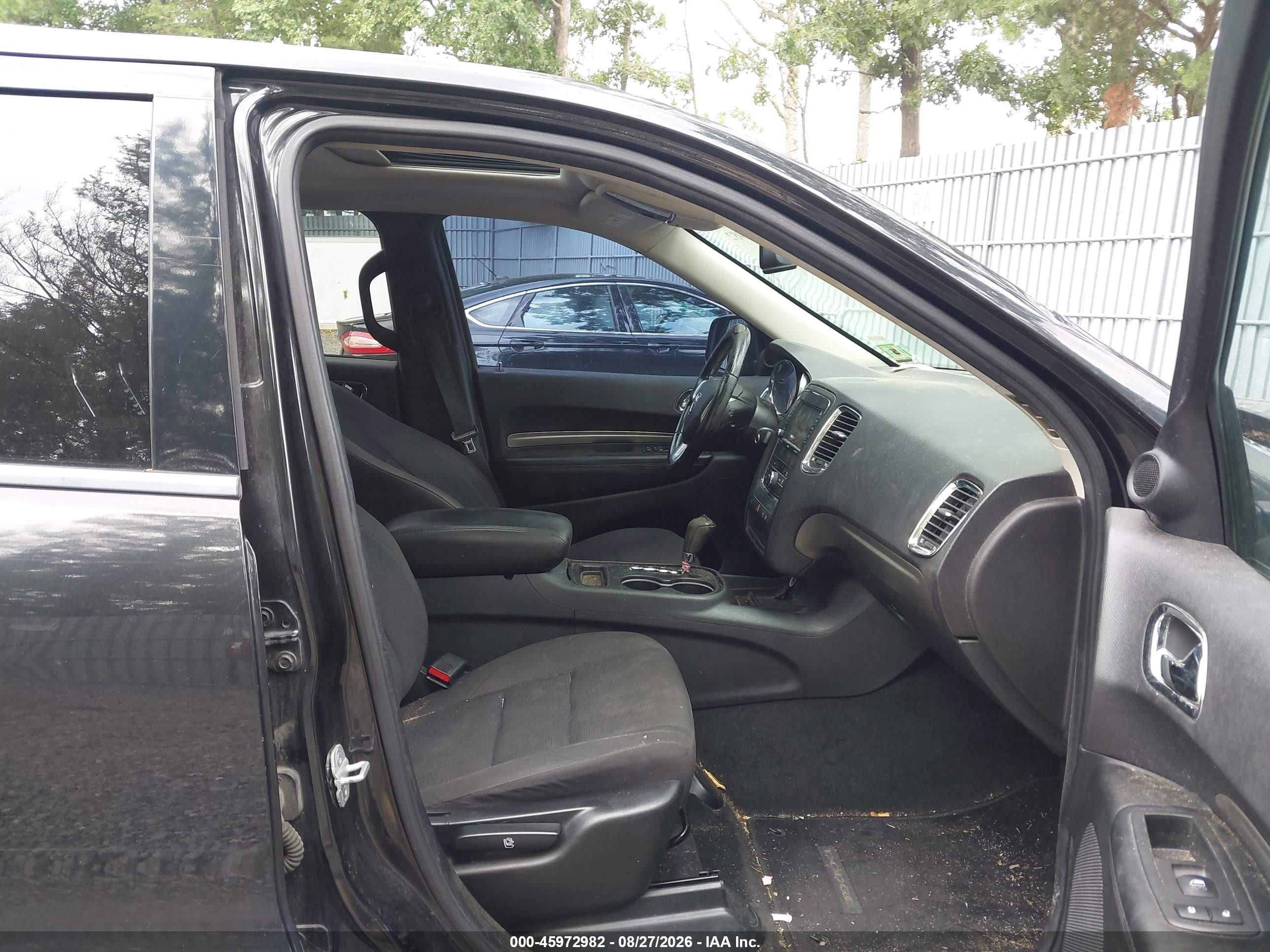 2013 Dodge Durango Sxt Black vin: 1C4RDJAG2DC684762