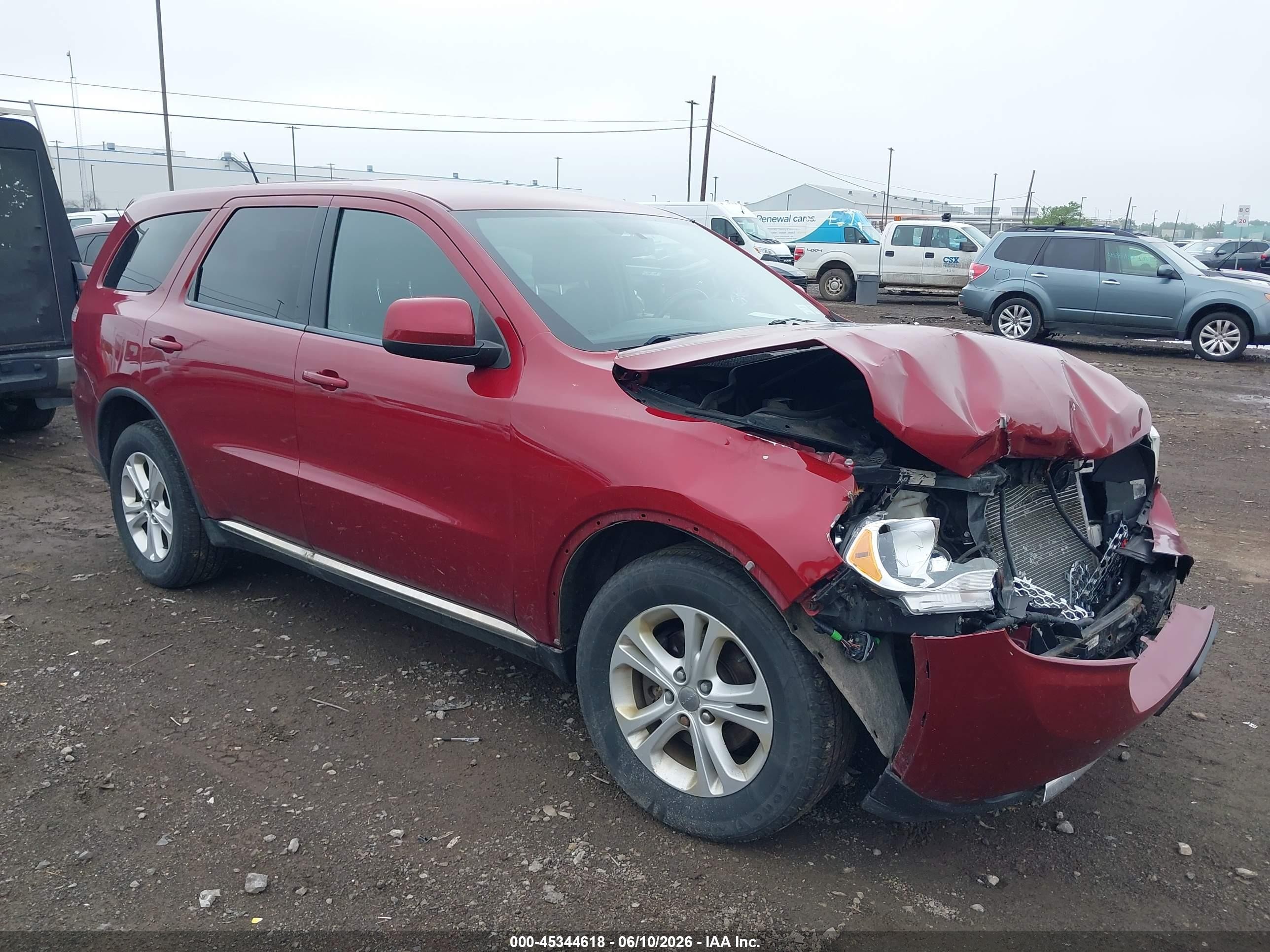 2013 Dodge Durango Sxt Red vin: 1C4RDJAG2DC696233