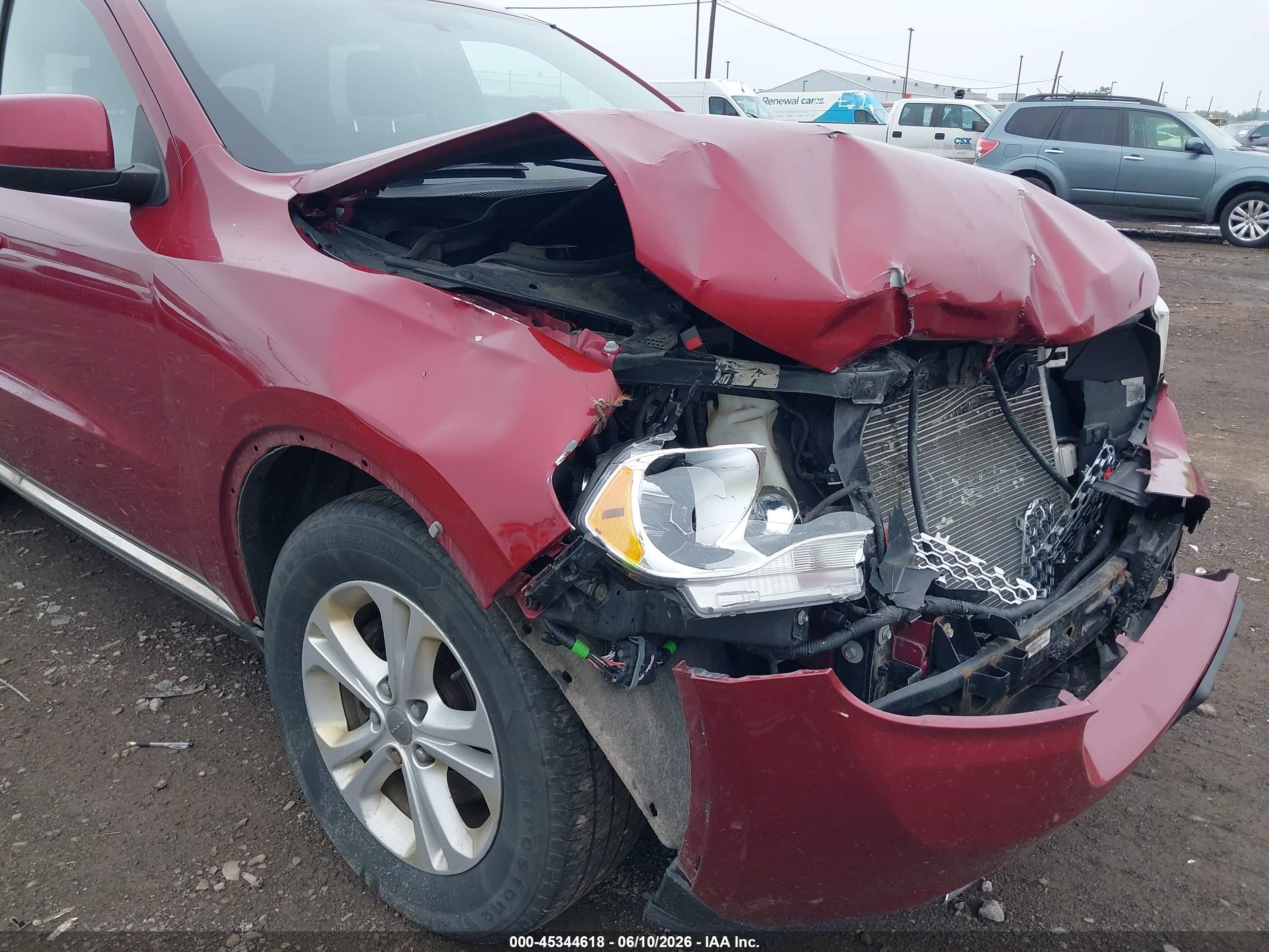 2013 Dodge Durango Sxt Красный vin: 1C4RDJAG2DC696233