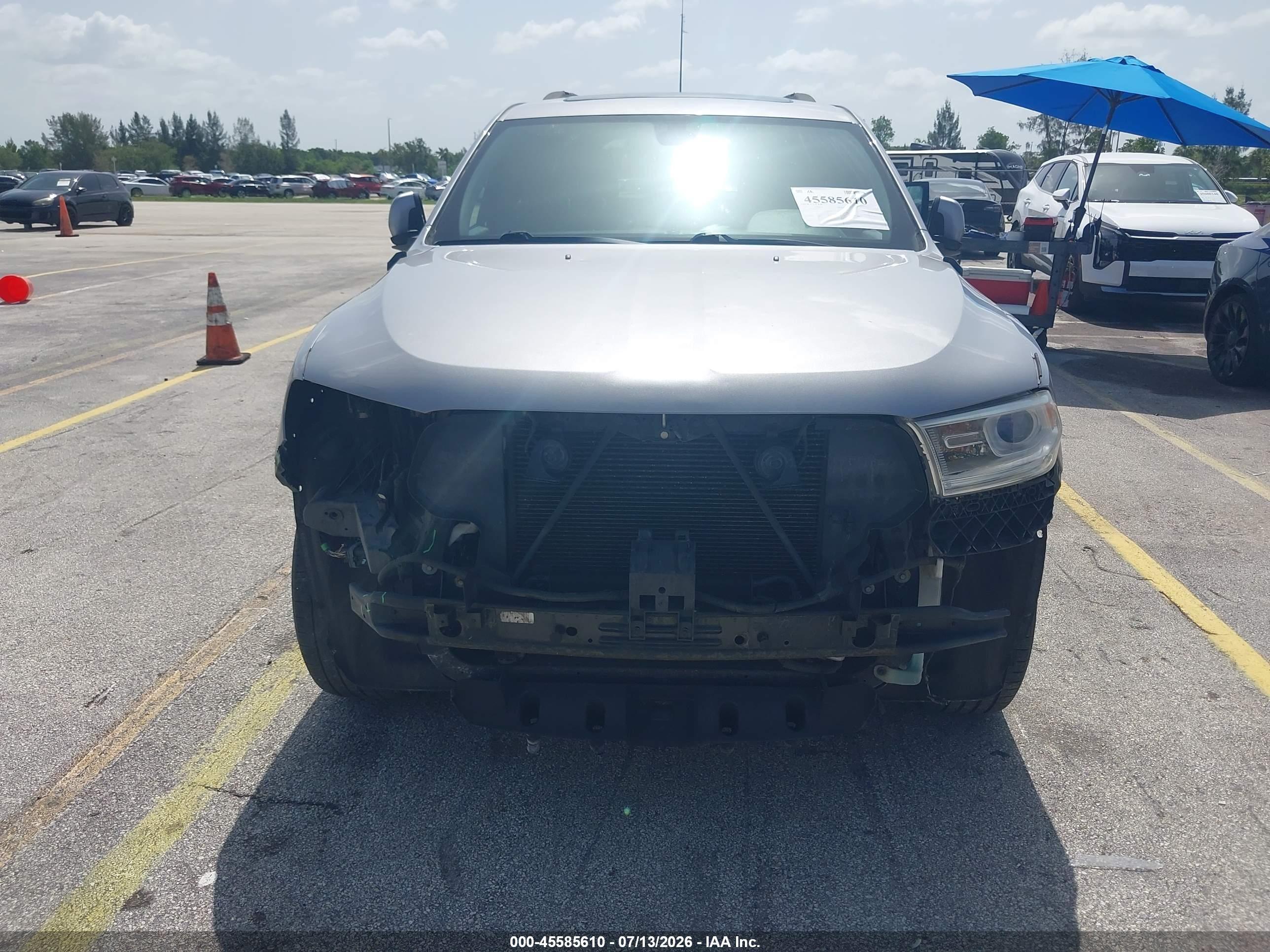 2014 Dodge Durango Sxt Gray vin: 1C4RDJAG2EC314137