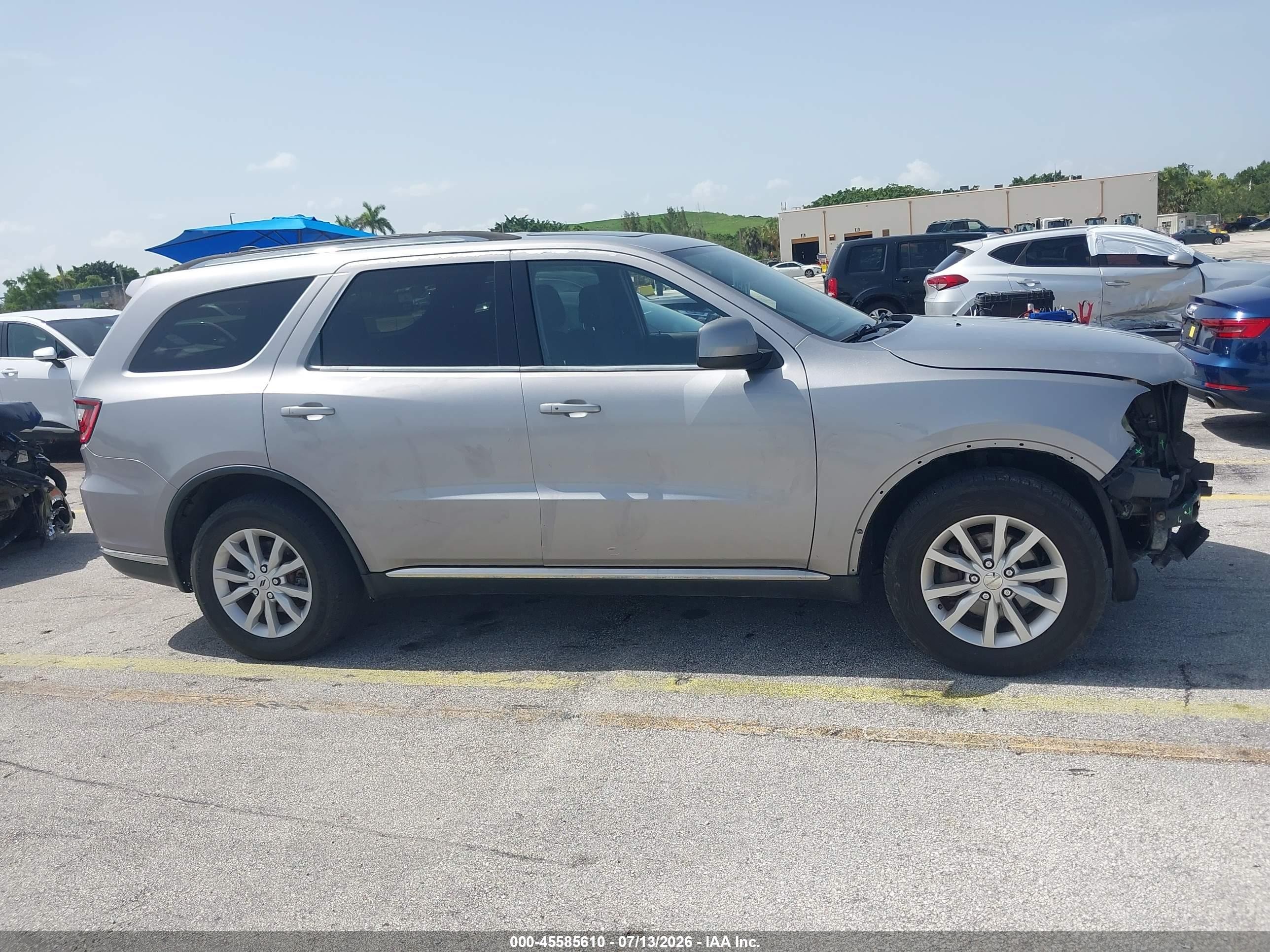 2014 Dodge Durango Sxt Gray vin: 1C4RDJAG2EC314137