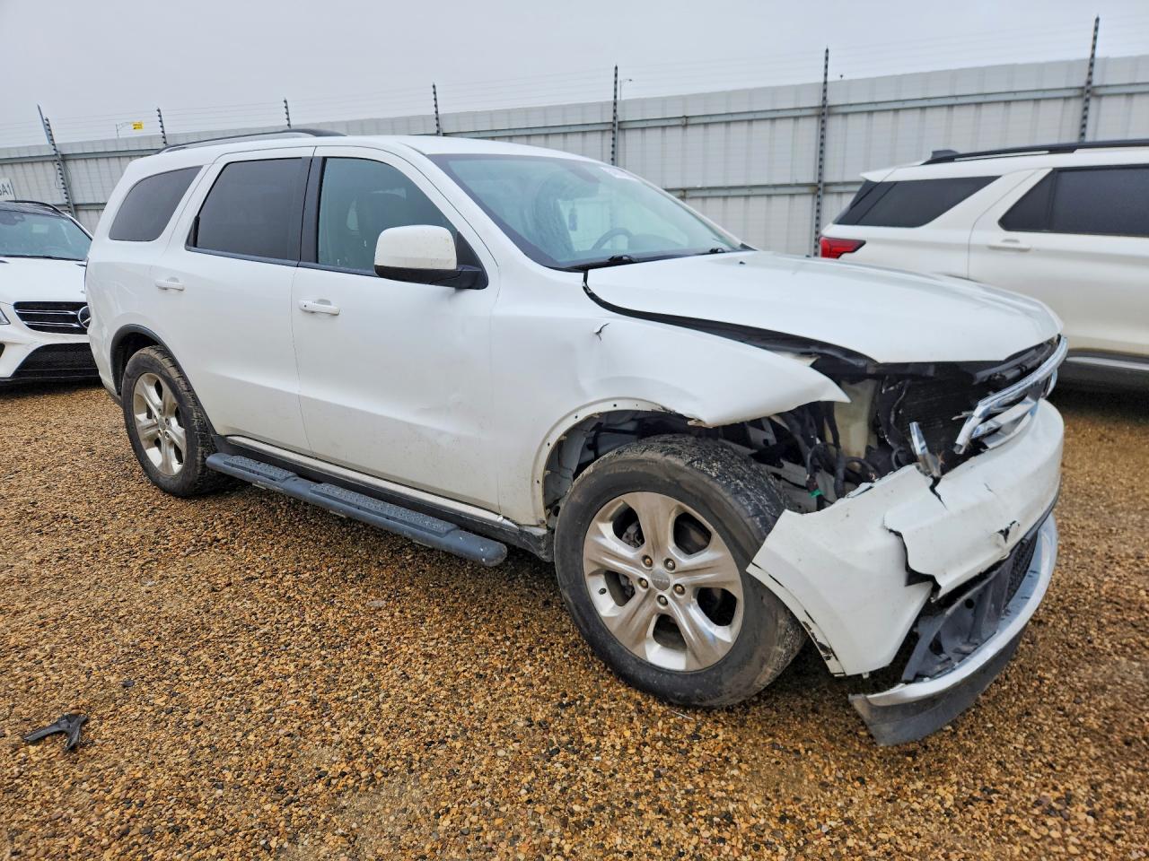 2014 Dodge Durango Sxt White vin: 1C4RDJAG2EC332654
