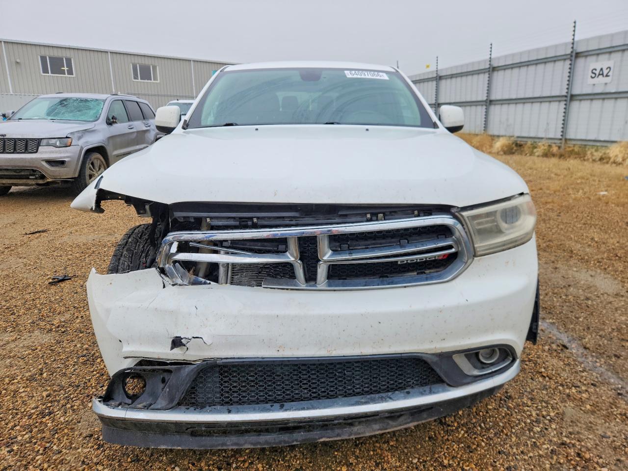 2014 Dodge Durango Sxt White vin: 1C4RDJAG2EC332654