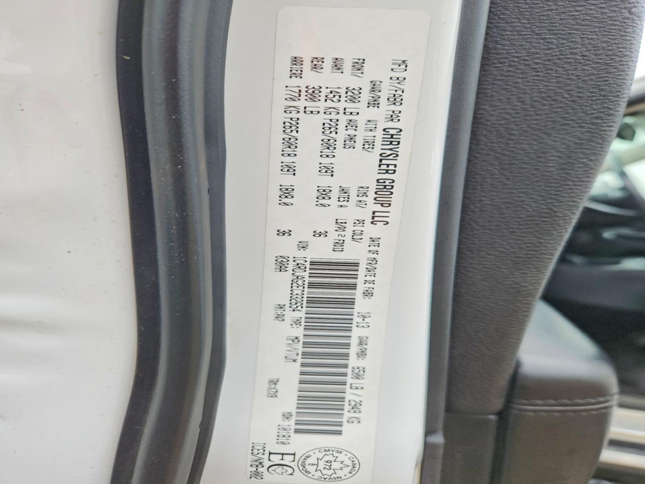 2014 Dodge Durango Sxt White vin: 1C4RDJAG2EC332654