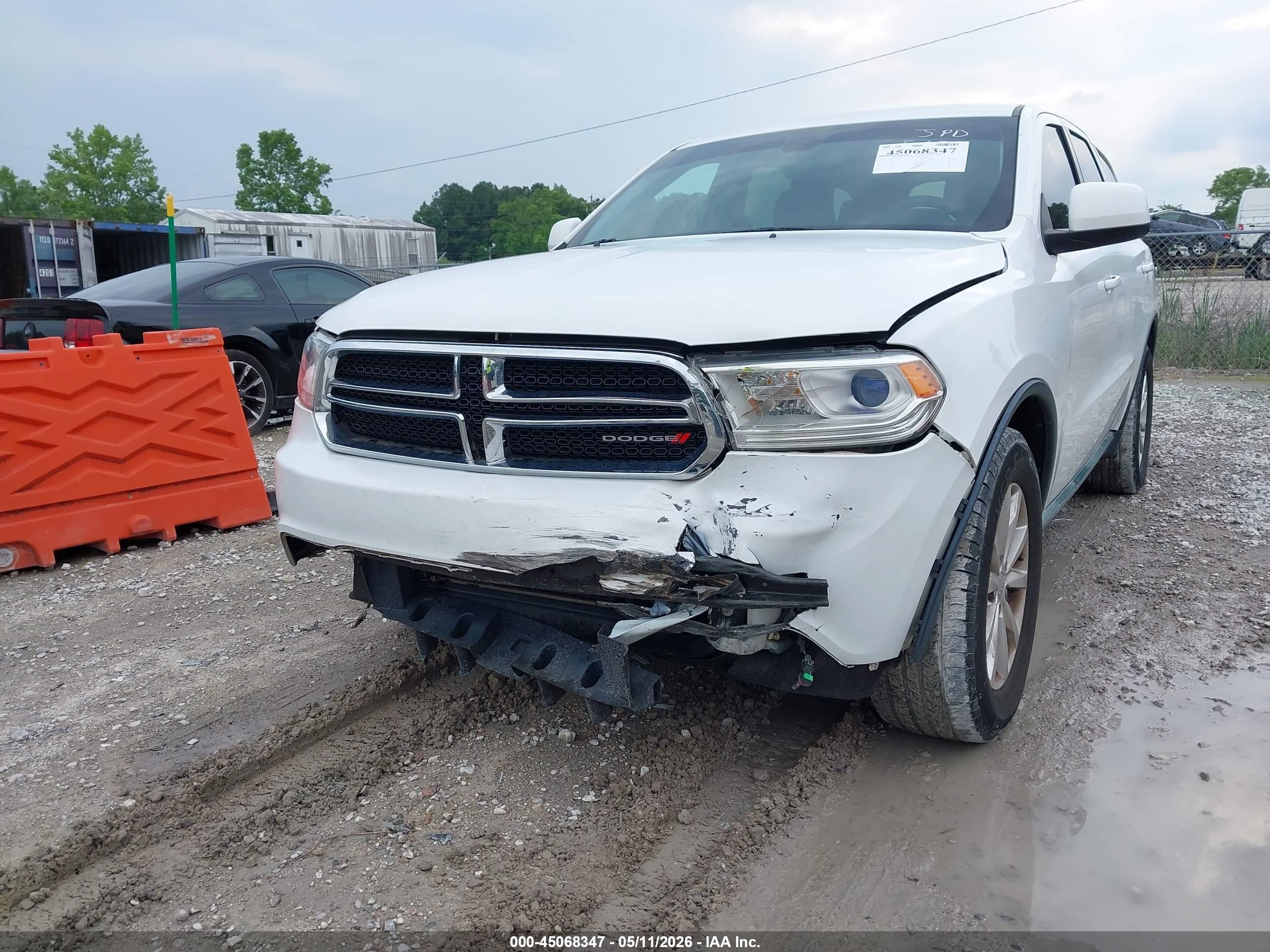 2014 Dodge Durango Sxt White vin: 1C4RDJAG2EC381451