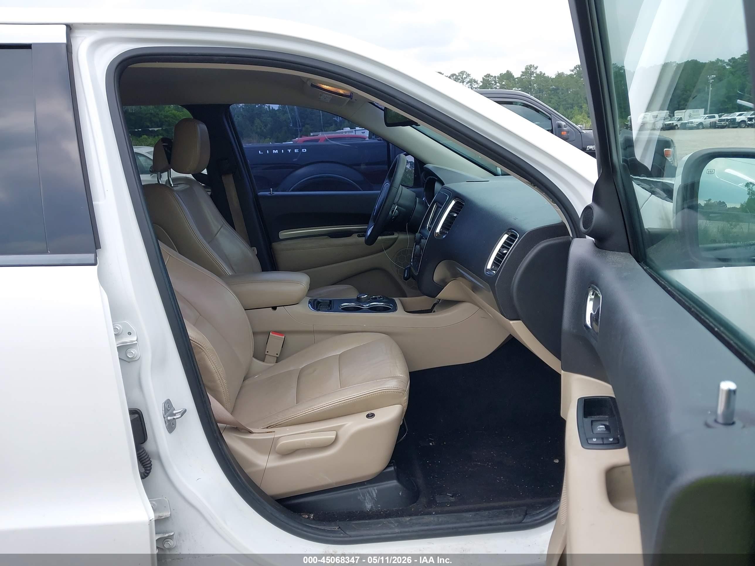 2014 Dodge Durango Sxt White vin: 1C4RDJAG2EC381451