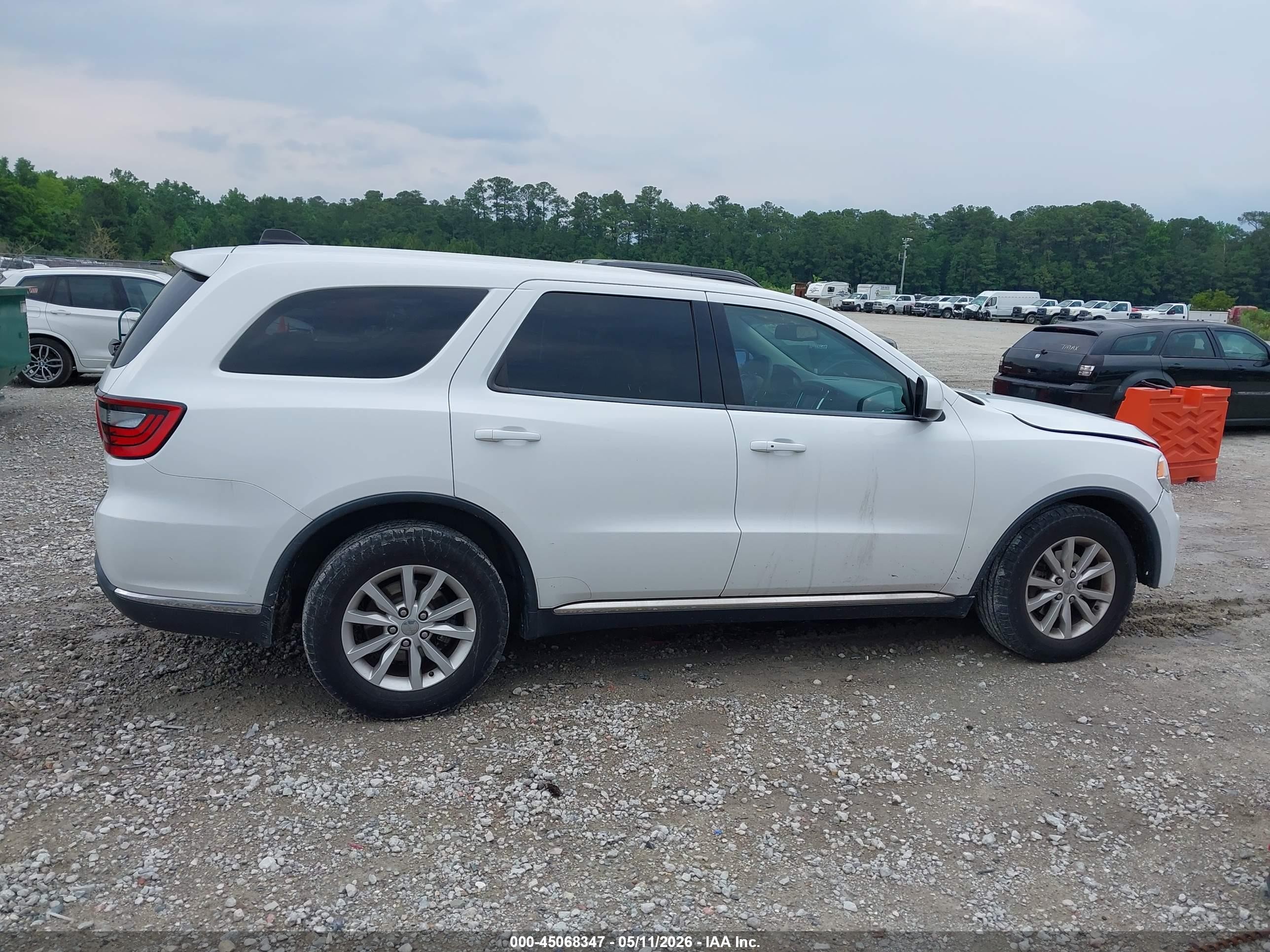 2014 Dodge Durango Sxt White vin: 1C4RDJAG2EC381451
