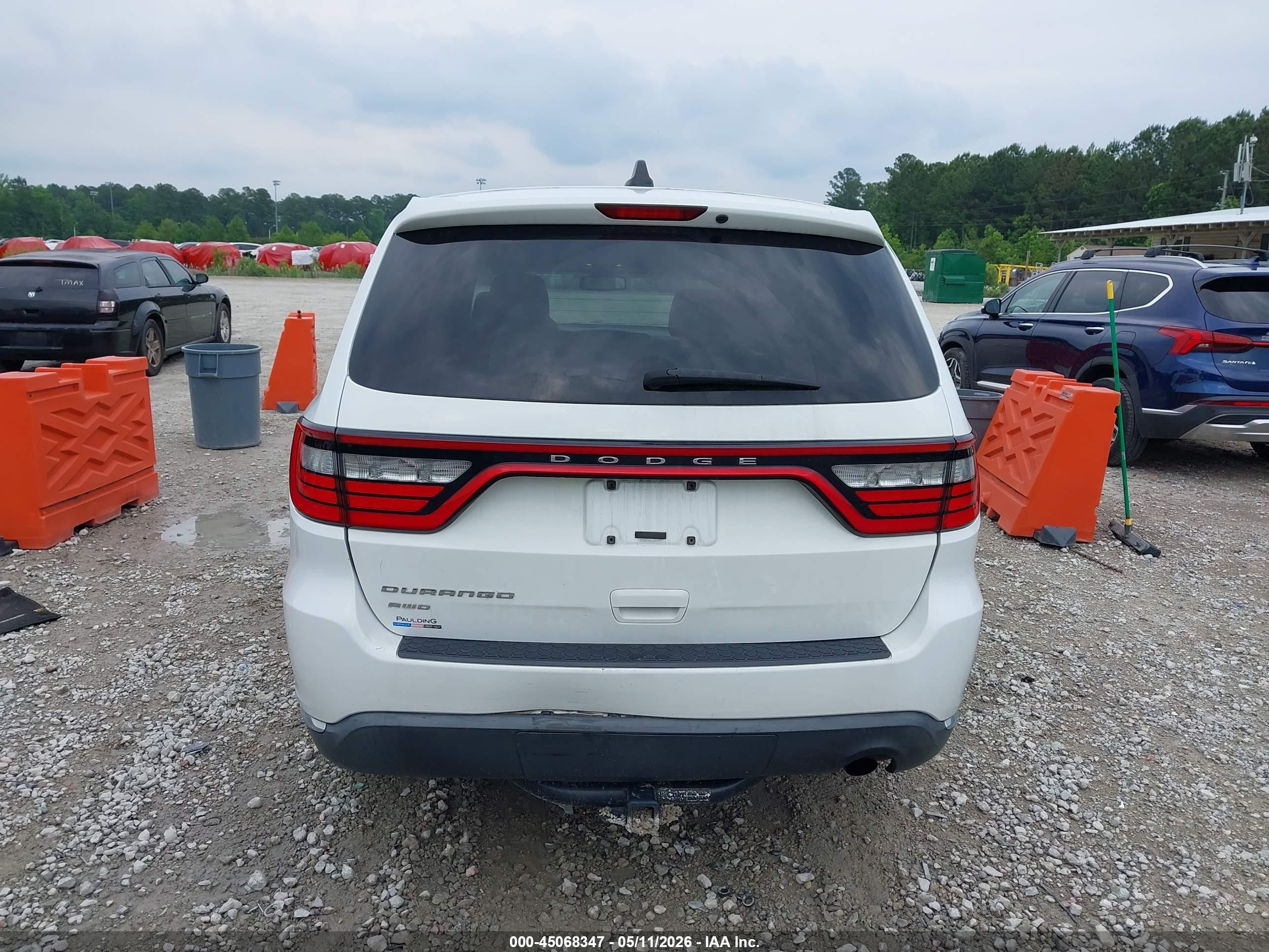 2014 Dodge Durango Sxt White vin: 1C4RDJAG2EC381451