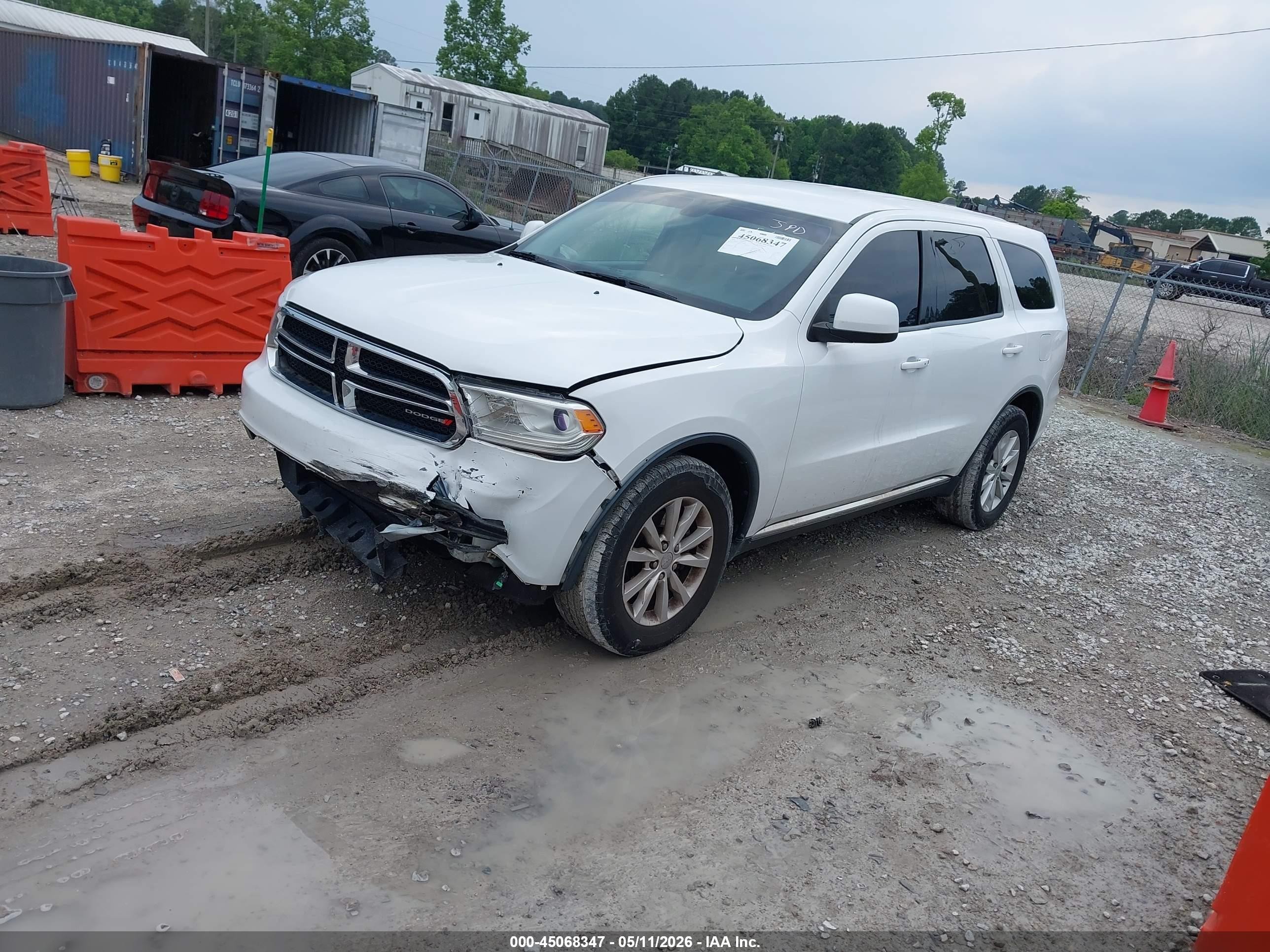 2014 Dodge Durango Sxt White vin: 1C4RDJAG2EC381451