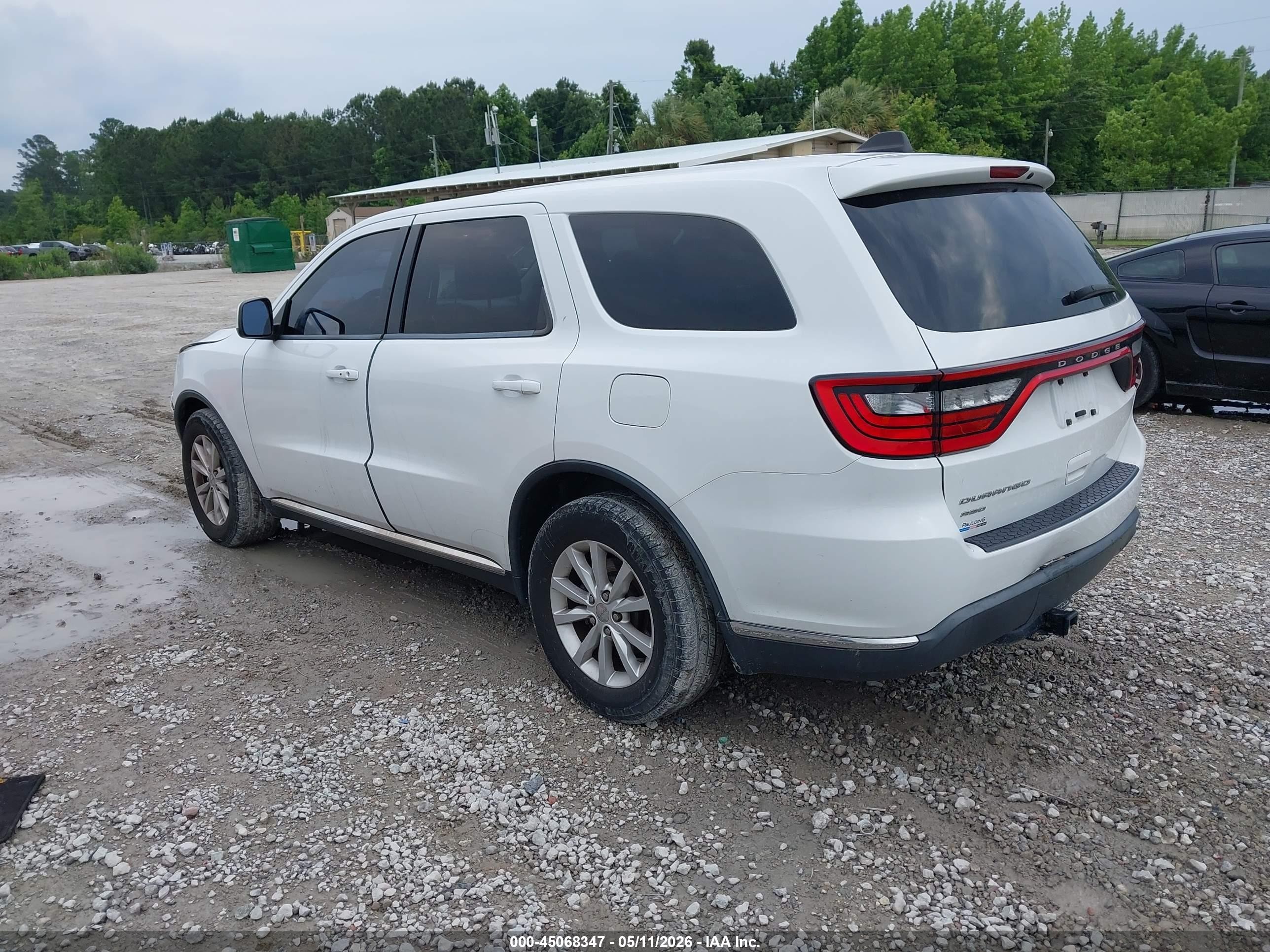 2014 Dodge Durango Sxt White vin: 1C4RDJAG2EC381451