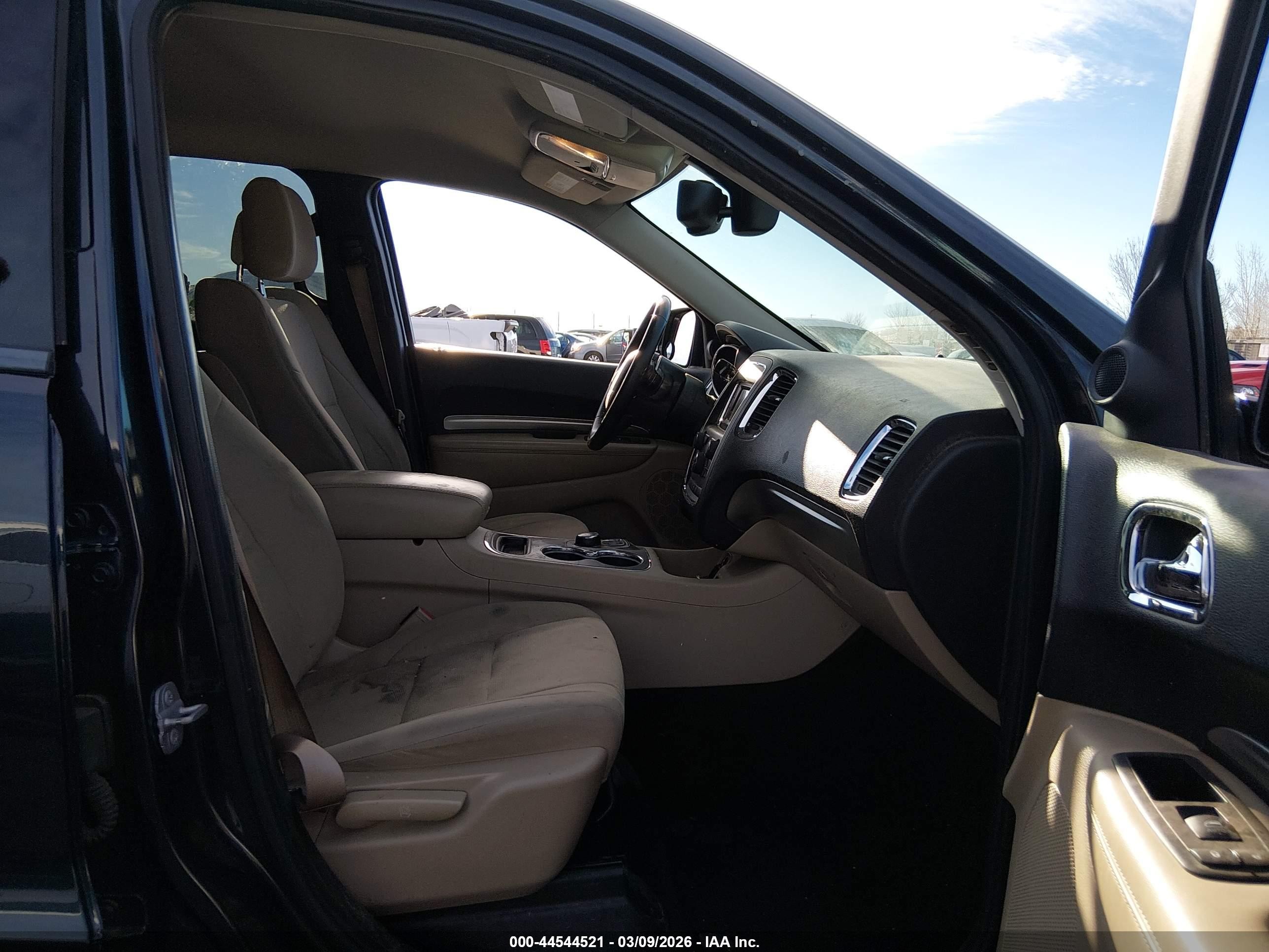 2014 Dodge Durango Sxt Black vin: 1C4RDJAG2EC466130
