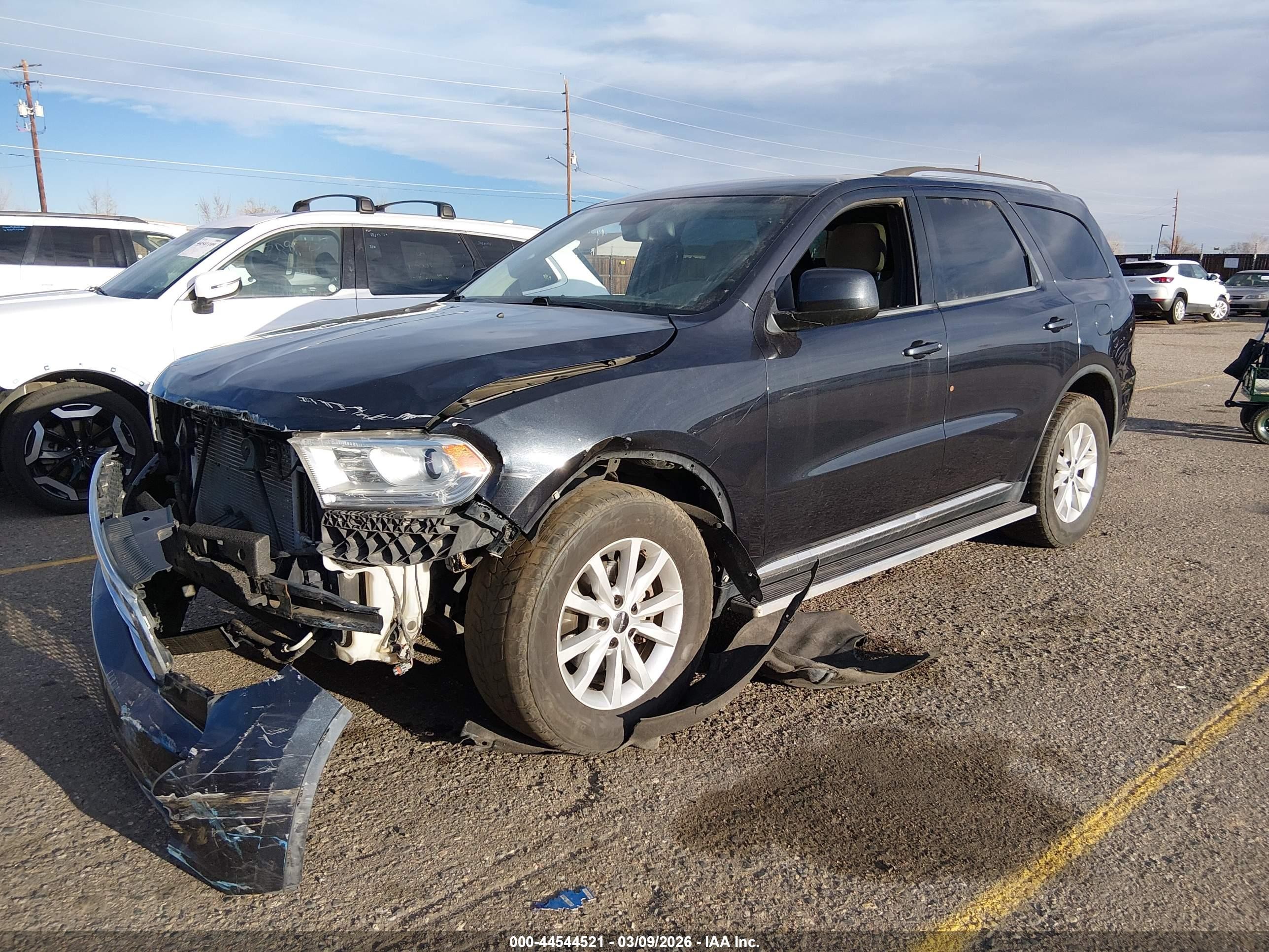 2014 Dodge Durango Sxt Black vin: 1C4RDJAG2EC466130