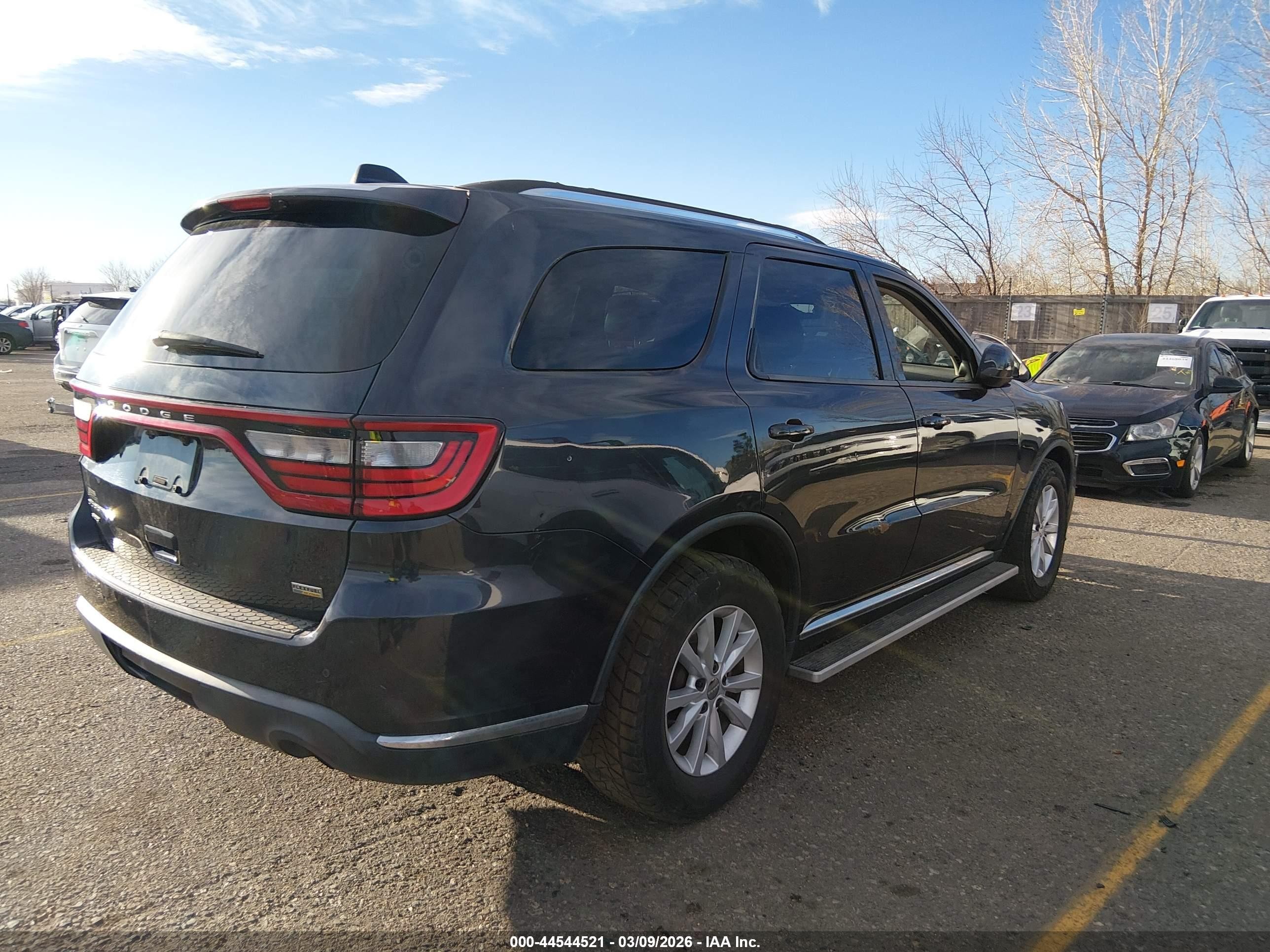 2014 Dodge Durango Sxt Black vin: 1C4RDJAG2EC466130