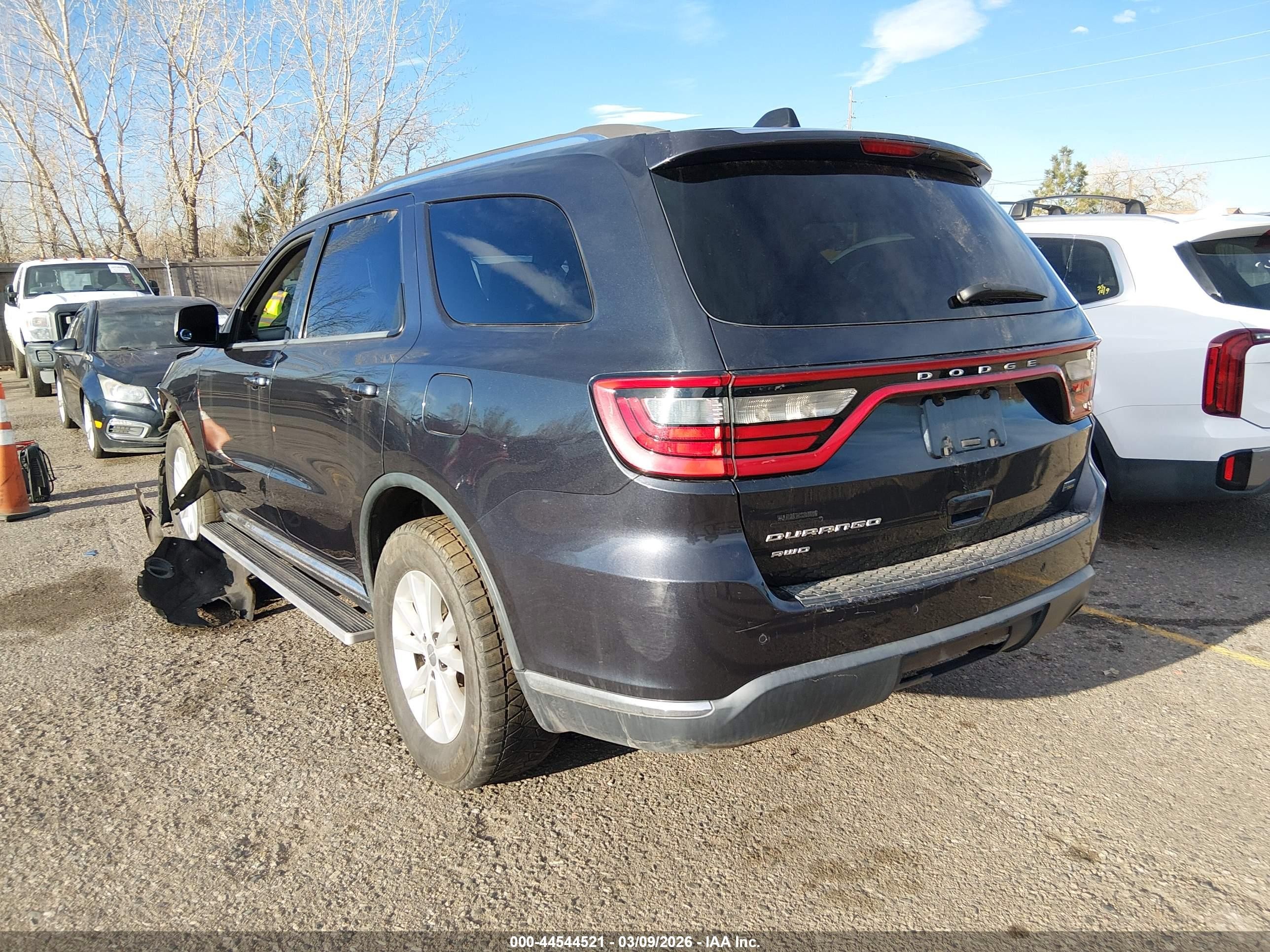 2014 Dodge Durango Sxt Black vin: 1C4RDJAG2EC466130