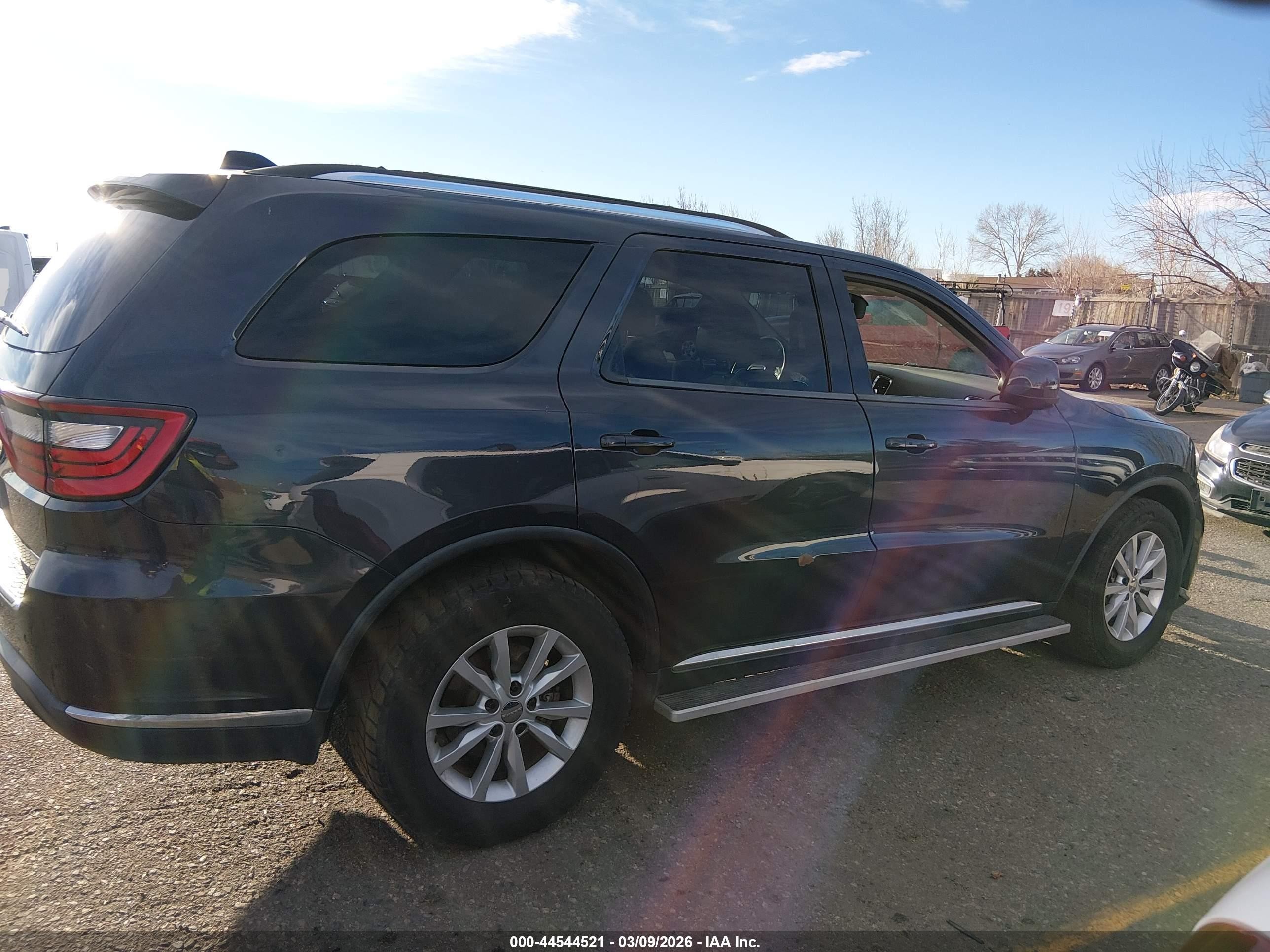 2014 Dodge Durango Sxt Black vin: 1C4RDJAG2EC466130