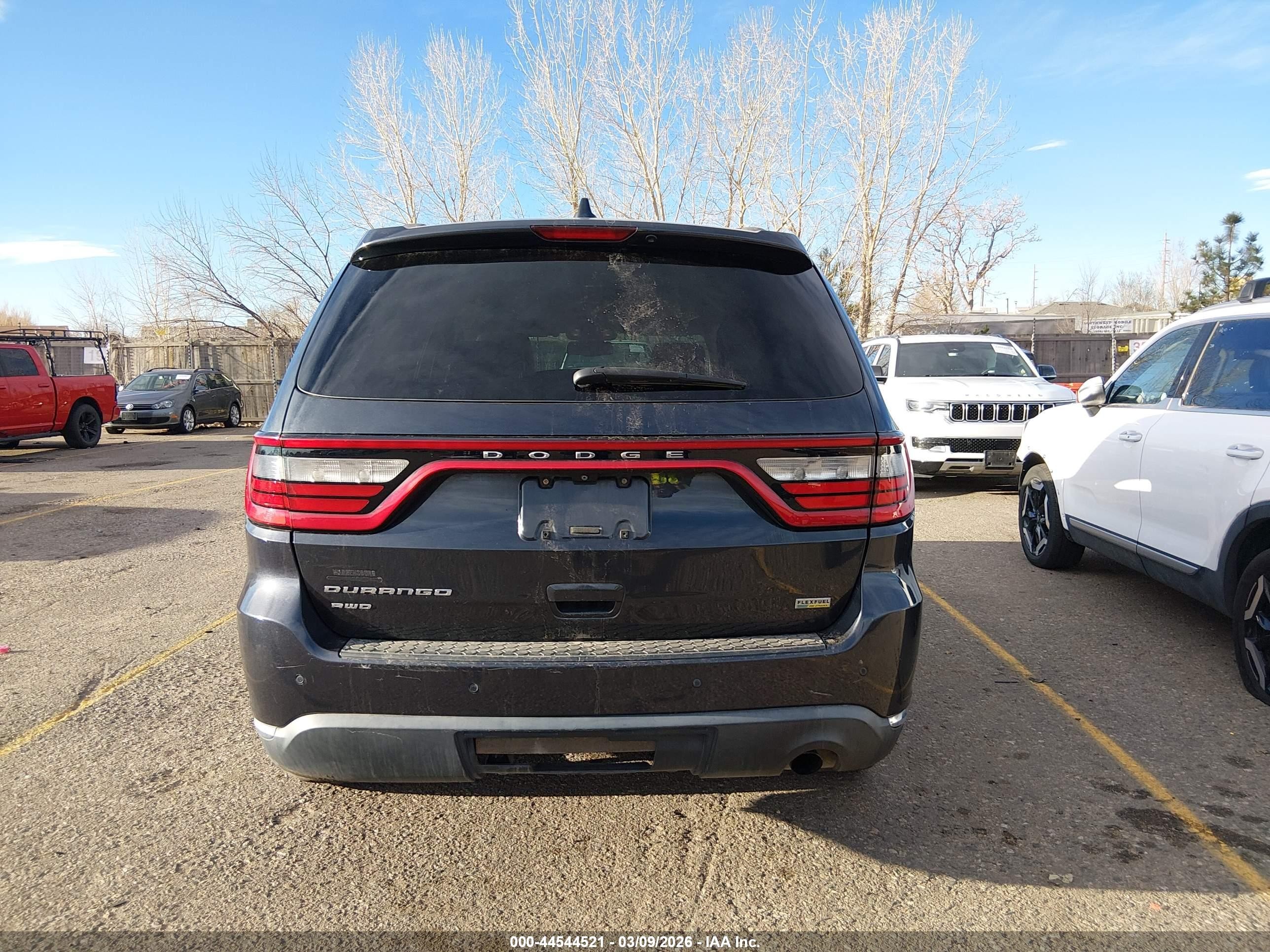 2014 Dodge Durango Sxt Black vin: 1C4RDJAG2EC466130