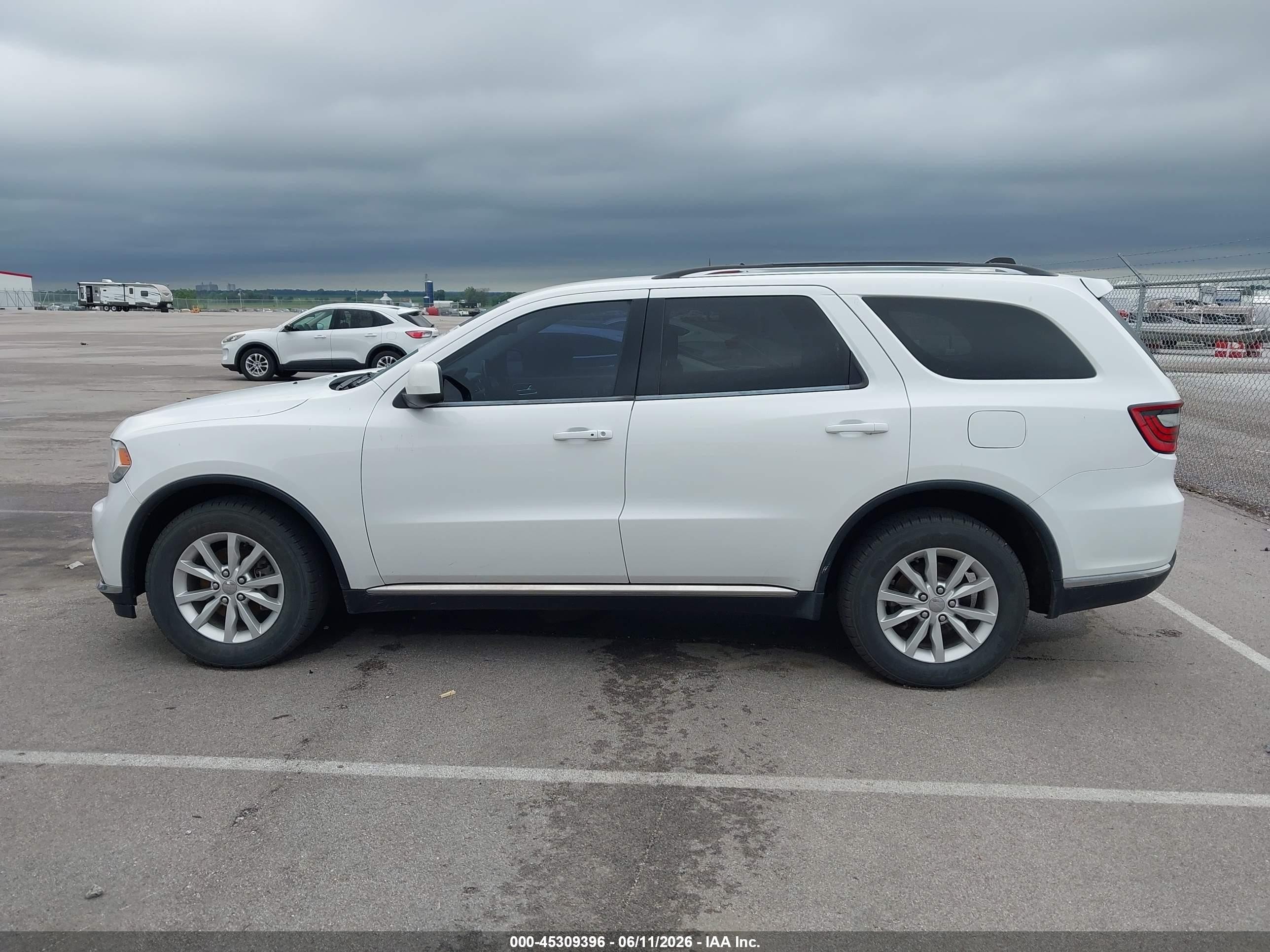 2014 Dodge Durango Sxt White vin: 1C4RDJAG2EC561996