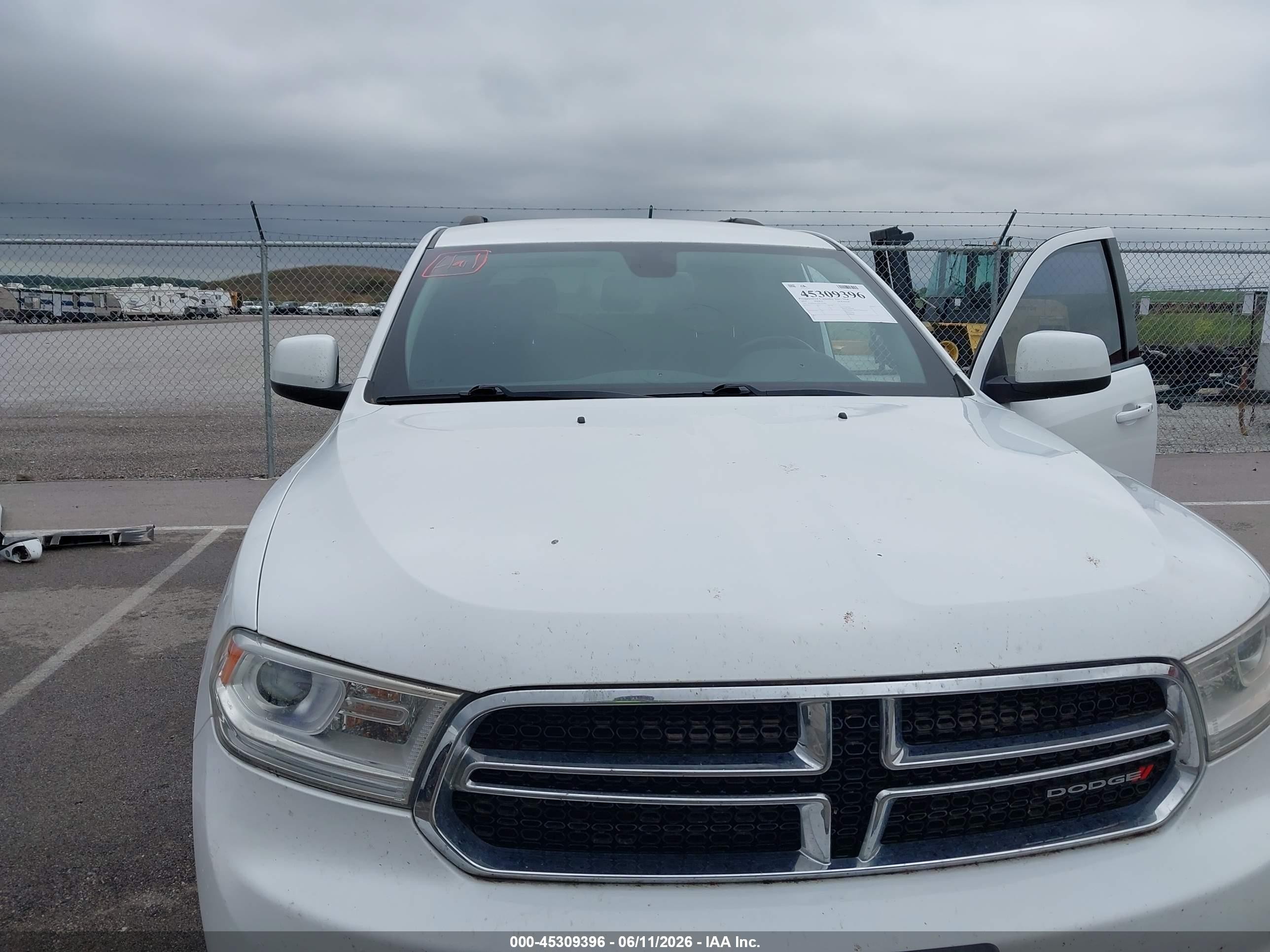 2014 Dodge Durango Sxt White vin: 1C4RDJAG2EC561996