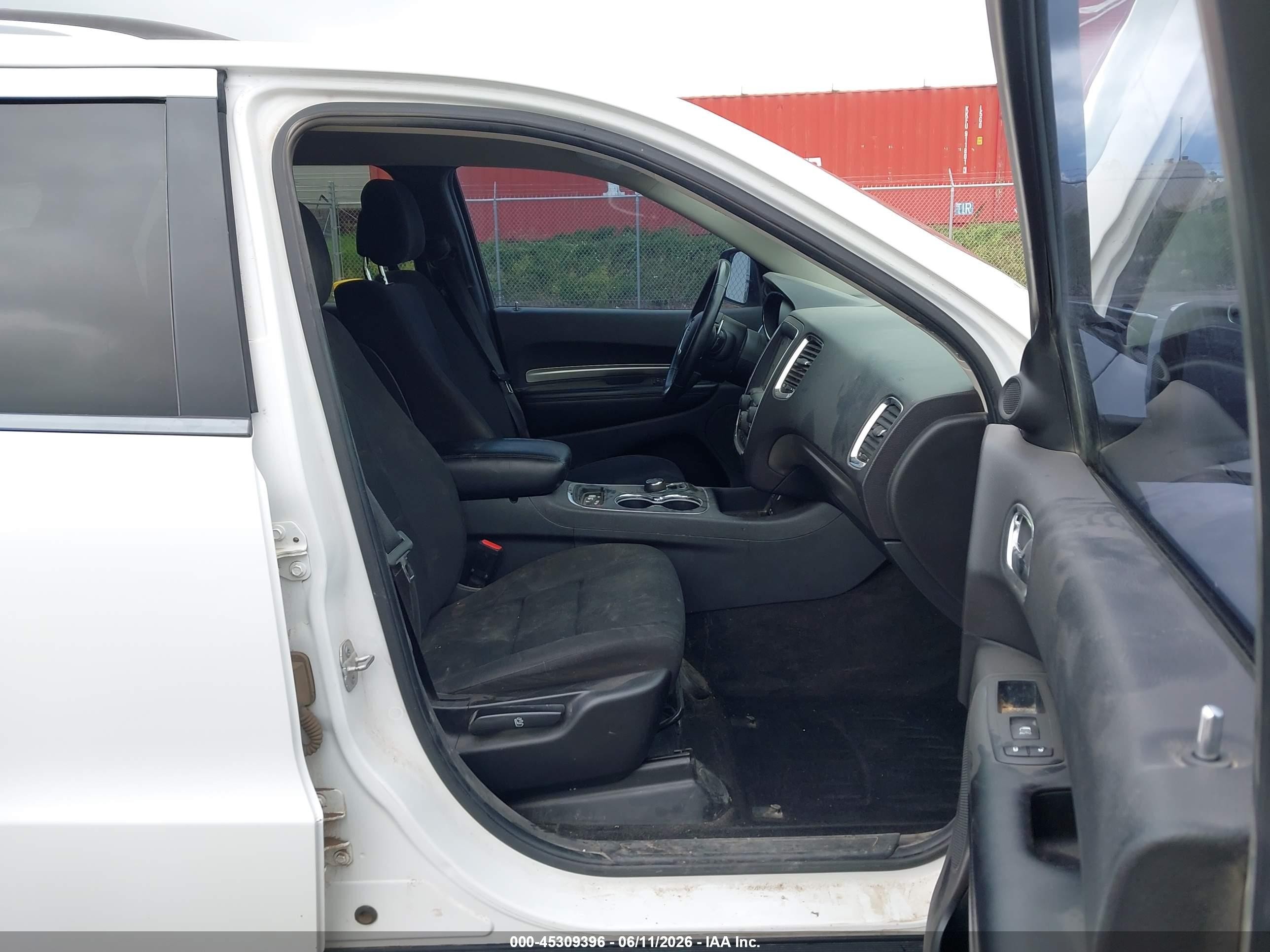 2014 Dodge Durango Sxt White vin: 1C4RDJAG2EC561996