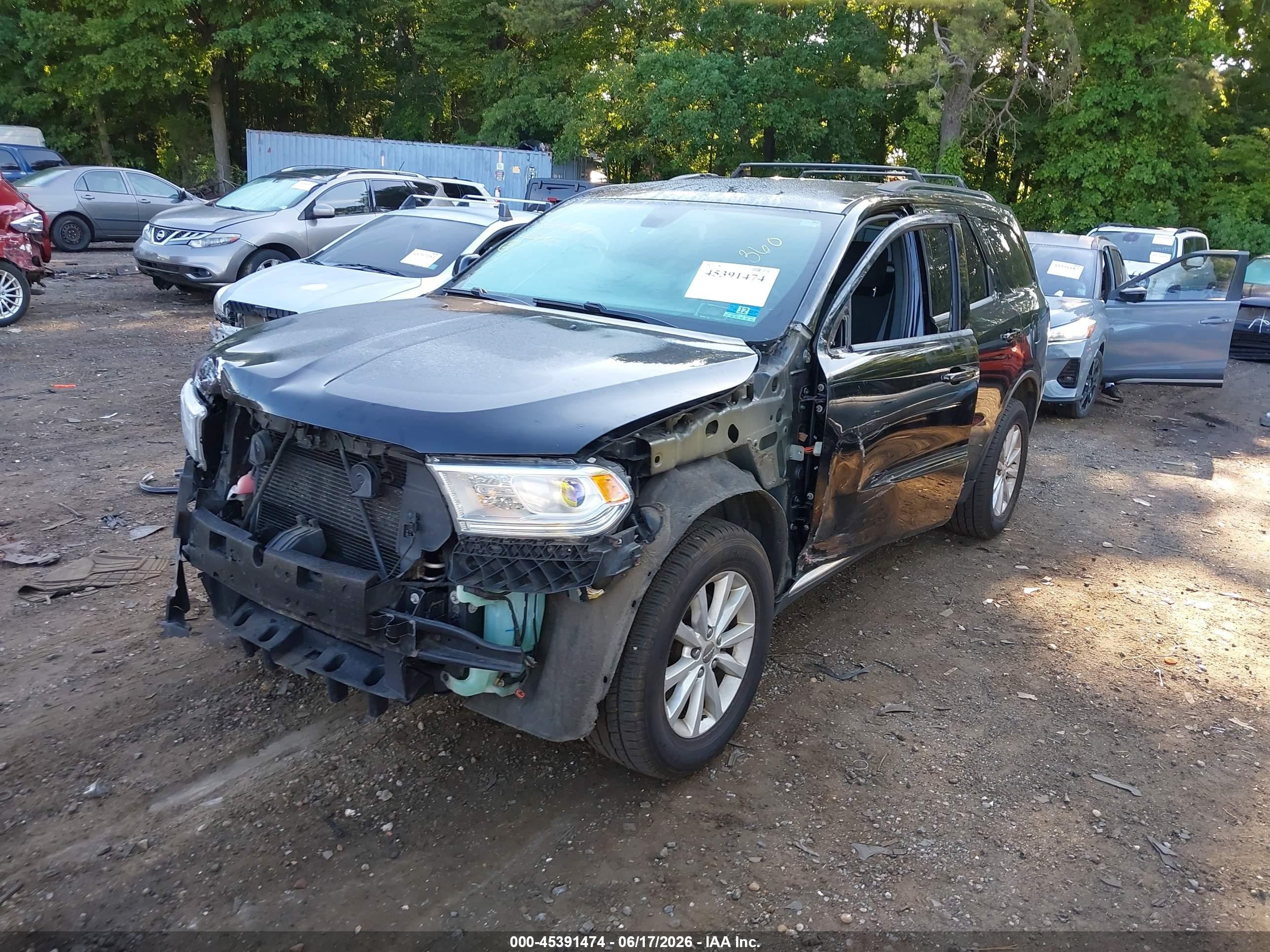 2015 Dodge Durango Sxt Black vin: 1C4RDJAG2FC101688