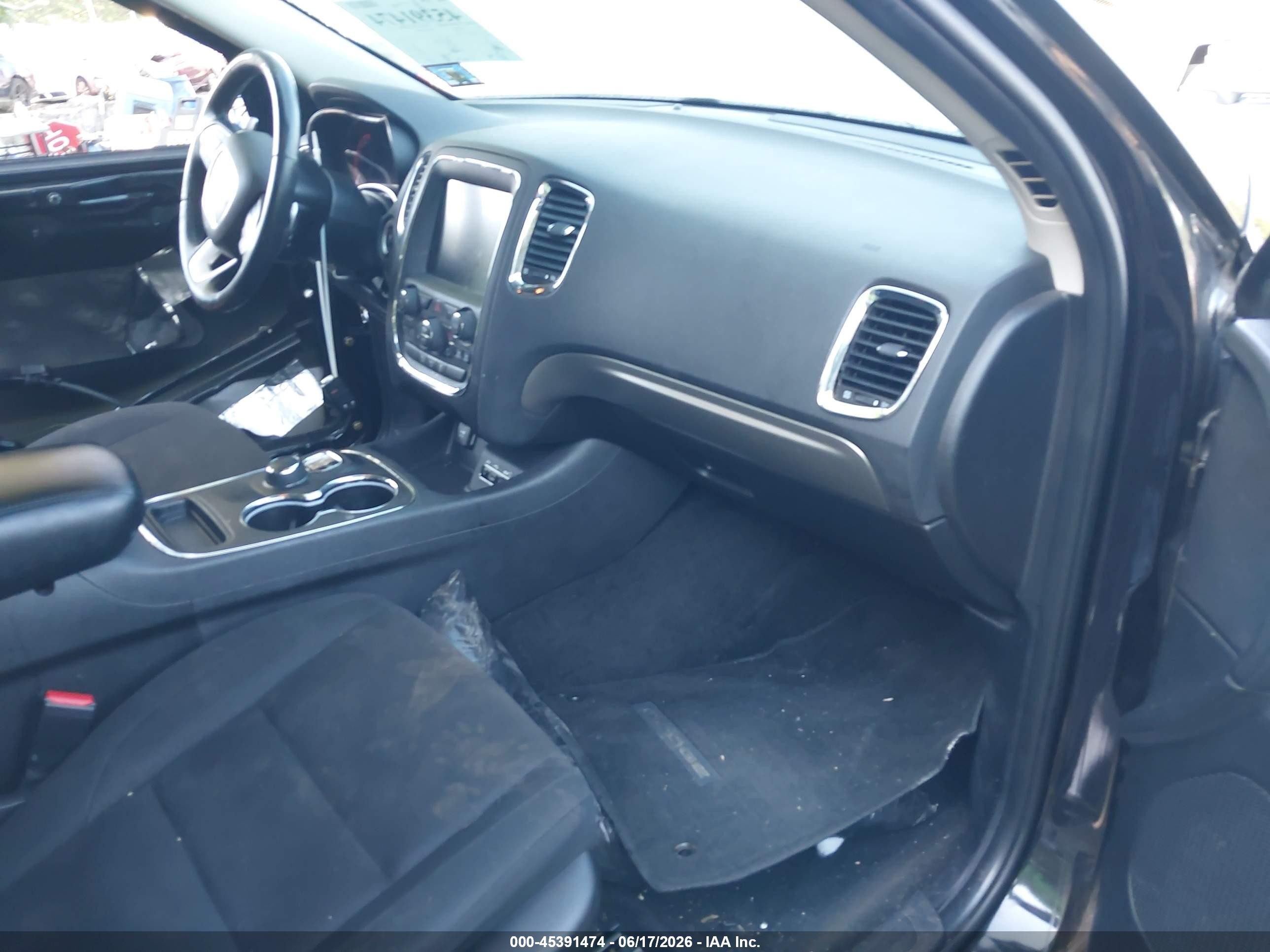 2015 Dodge Durango Sxt Black vin: 1C4RDJAG2FC101688