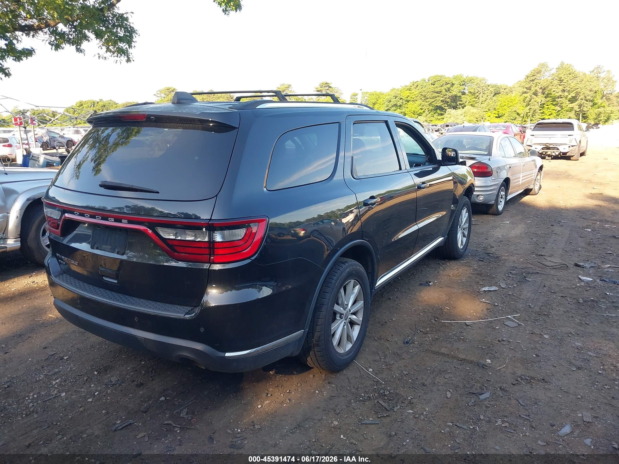2015 Dodge Durango Sxt Black vin: 1C4RDJAG2FC101688