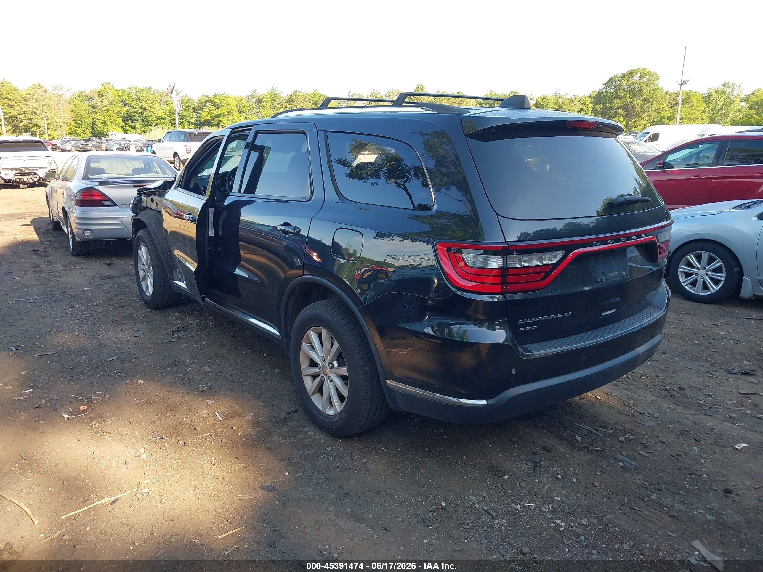 2015 Dodge Durango Sxt Black vin: 1C4RDJAG2FC101688