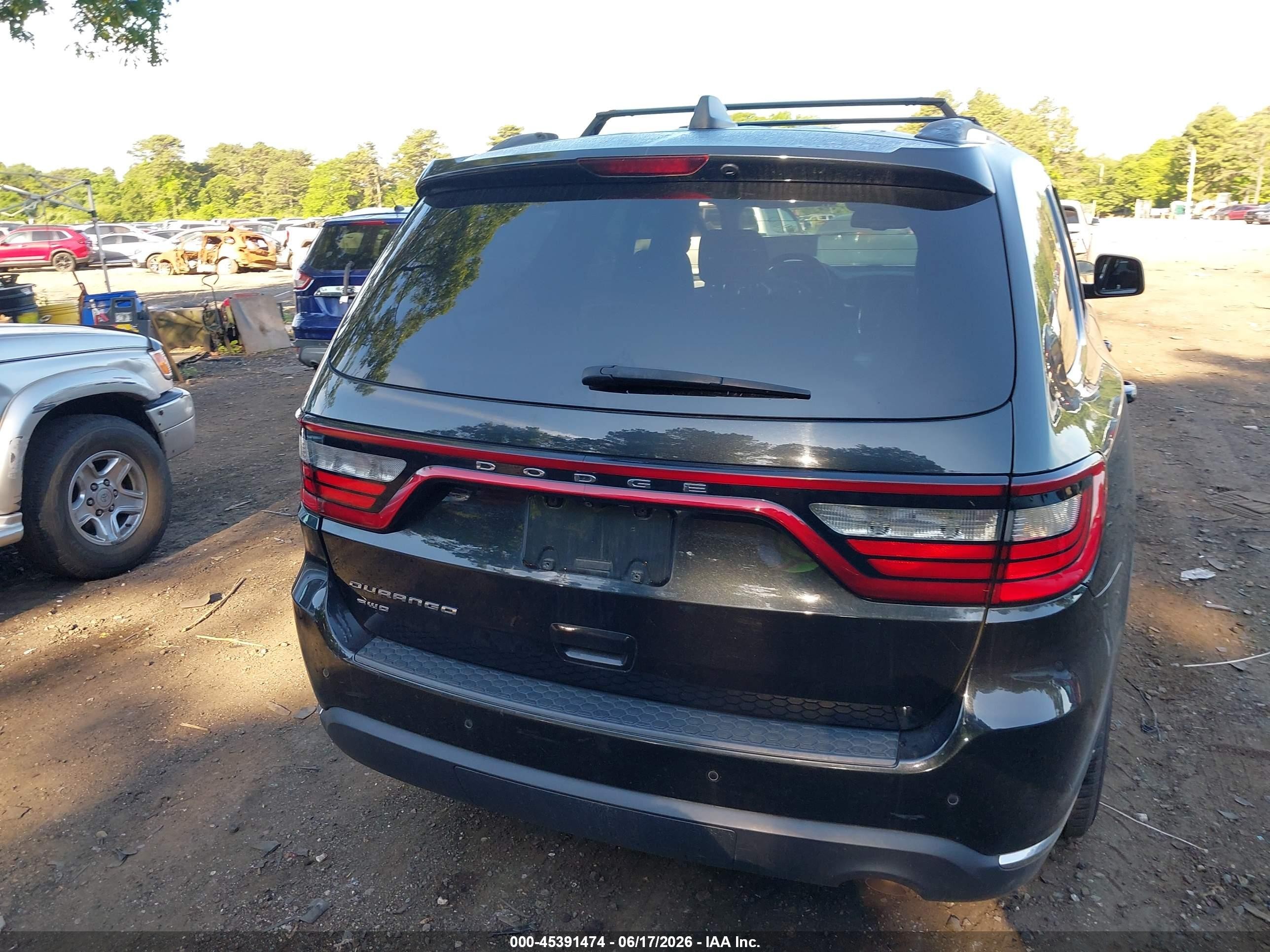 2015 Dodge Durango Sxt Black vin: 1C4RDJAG2FC101688
