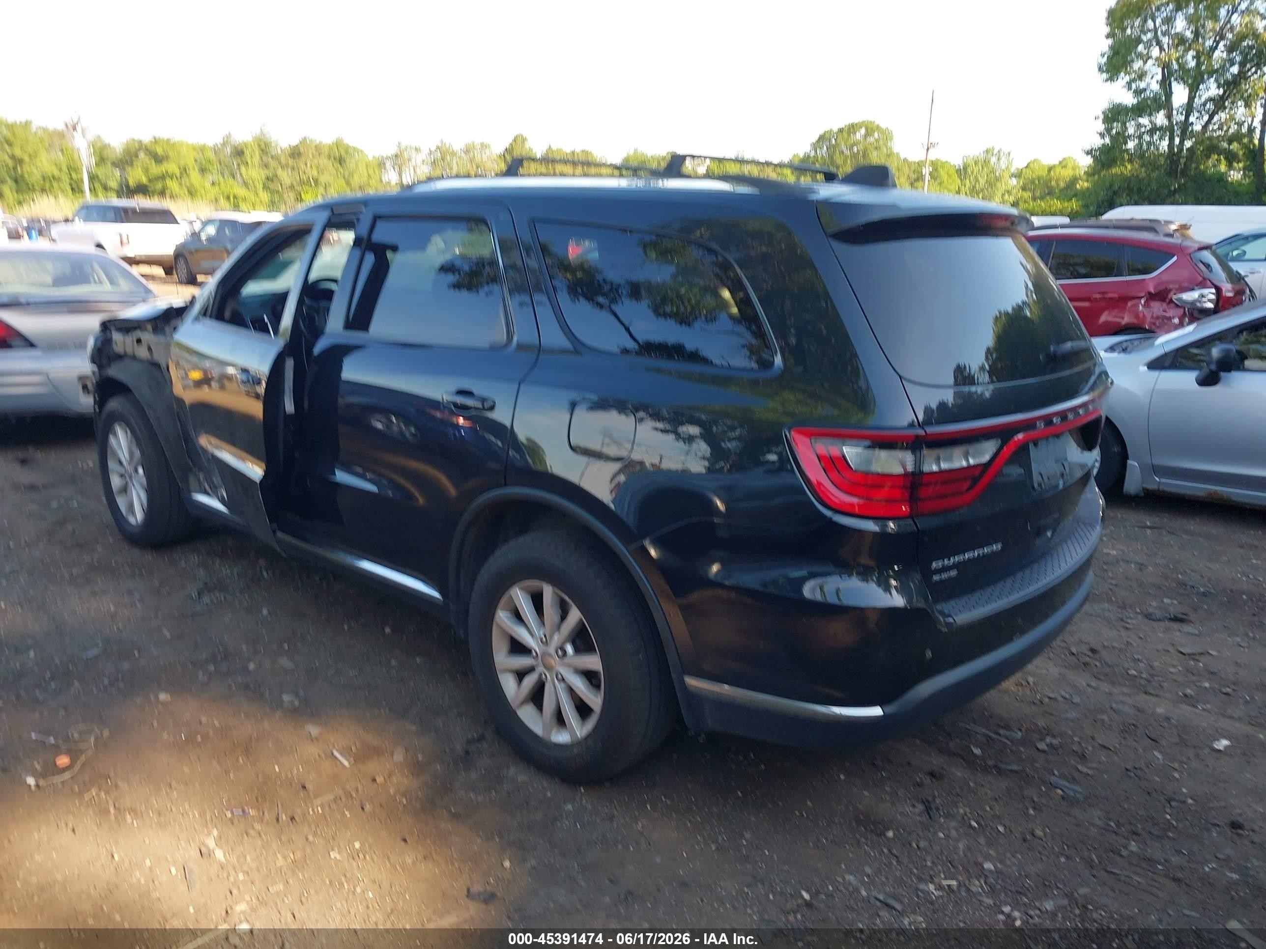 2015 Dodge Durango Sxt Black vin: 1C4RDJAG2FC101688