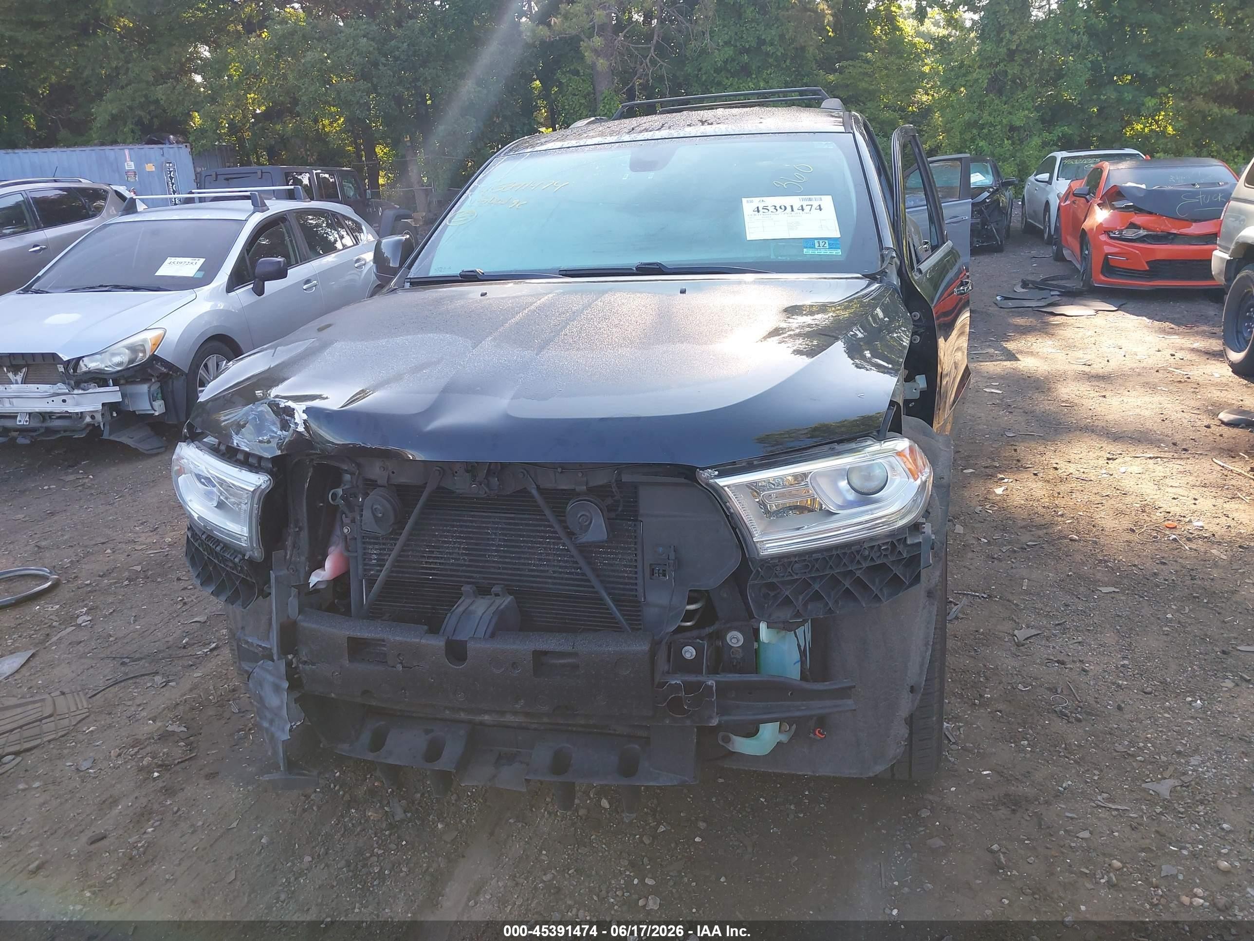 2015 Dodge Durango Sxt Black vin: 1C4RDJAG2FC101688