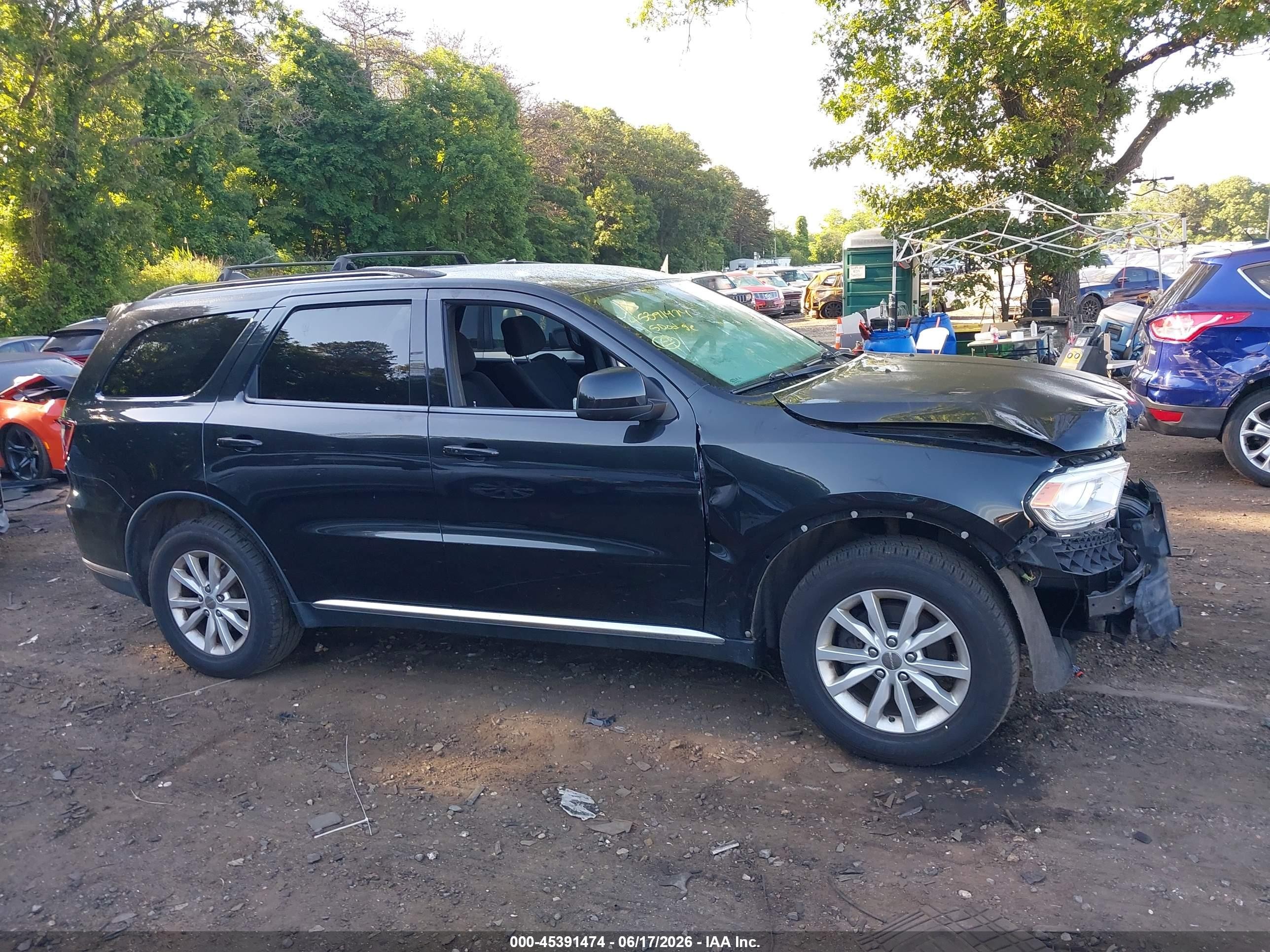2015 Dodge Durango Sxt Black vin: 1C4RDJAG2FC101688