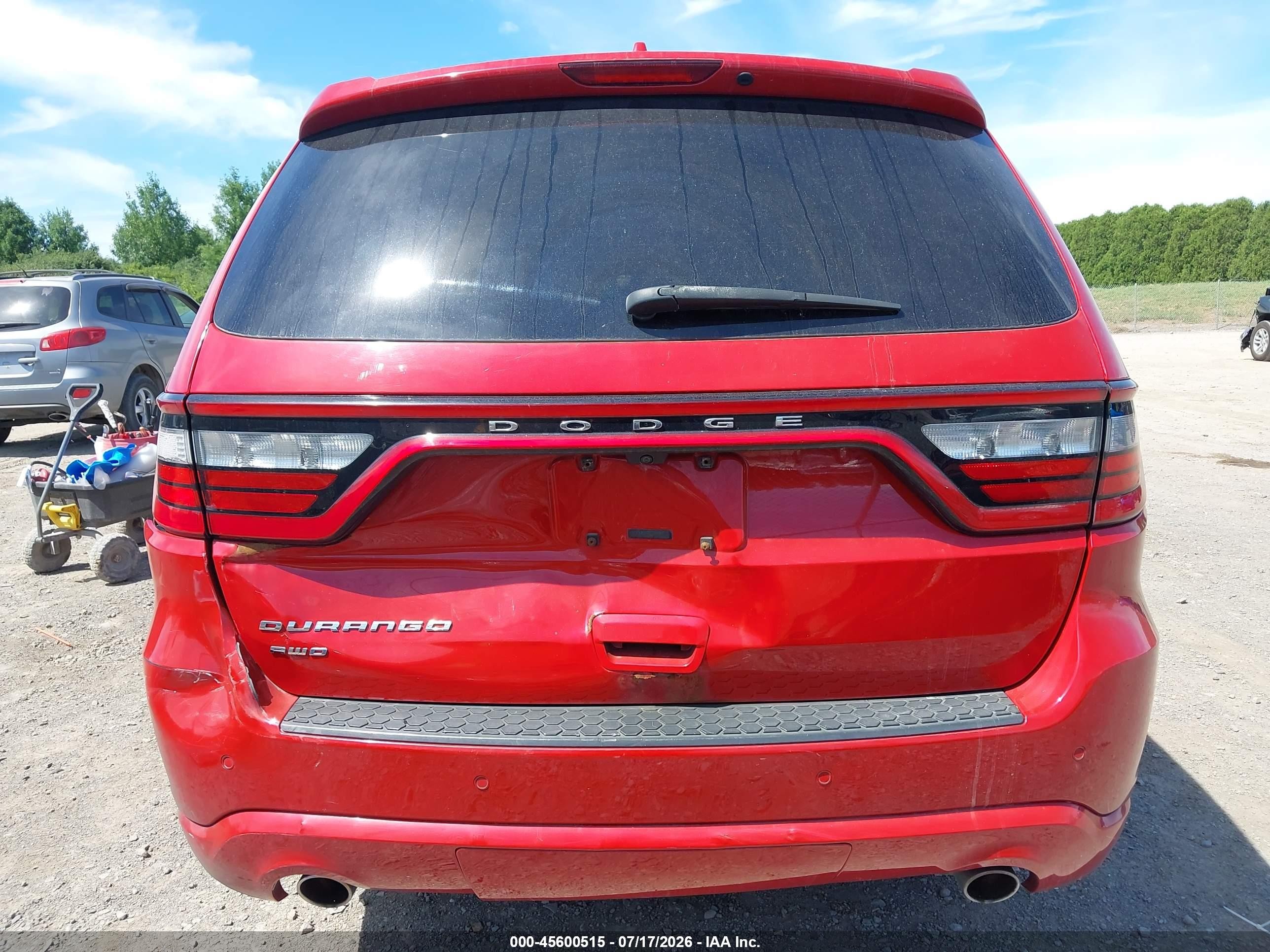 2015 Dodge Durango Sxt Red vin: 1C4RDJAG2FC147604