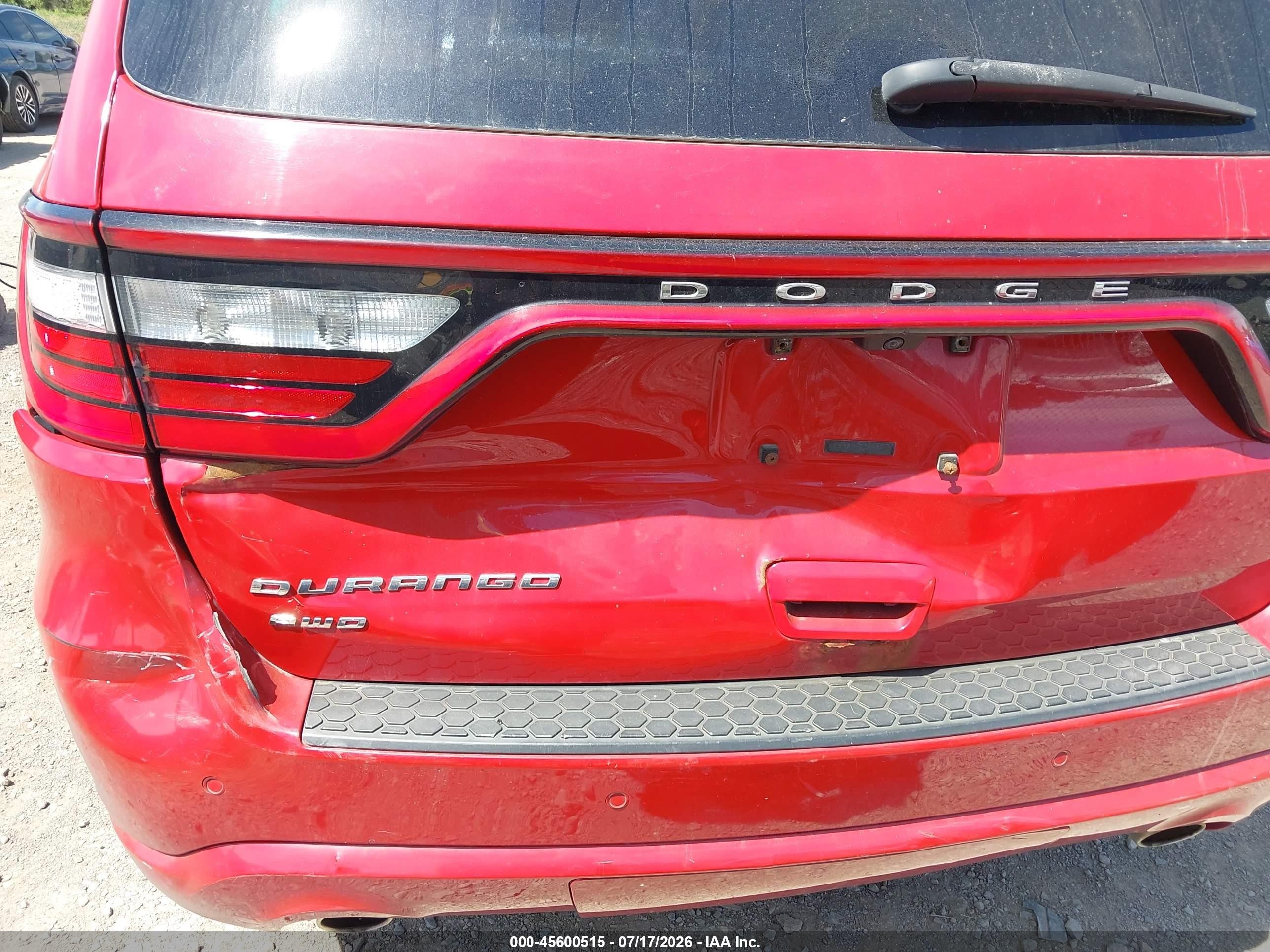 2015 Dodge Durango Sxt Red vin: 1C4RDJAG2FC147604