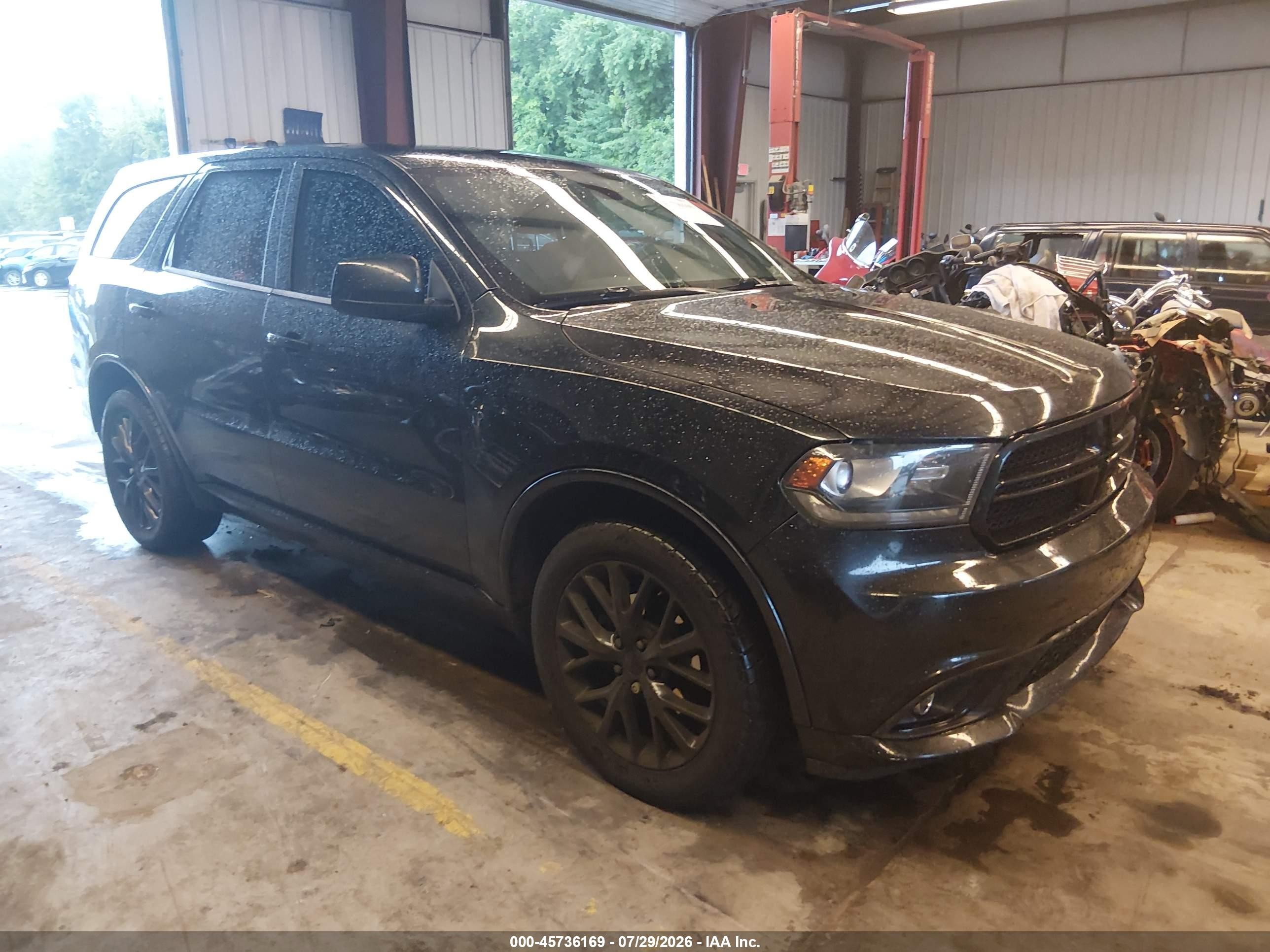 2015 Dodge Durango Sxt Black vin: 1C4RDJAG2FC750665