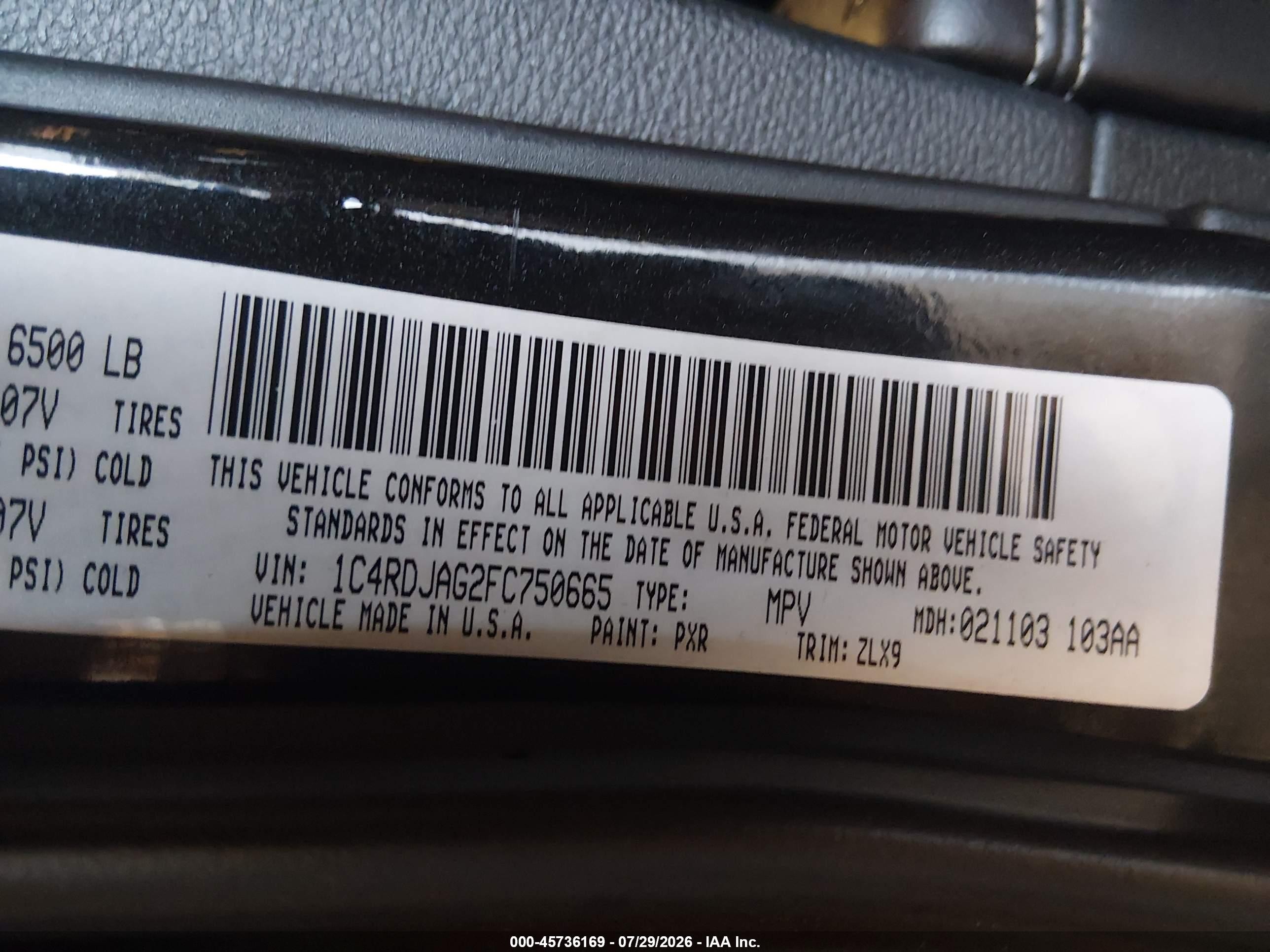 2015 Dodge Durango Sxt Black vin: 1C4RDJAG2FC750665