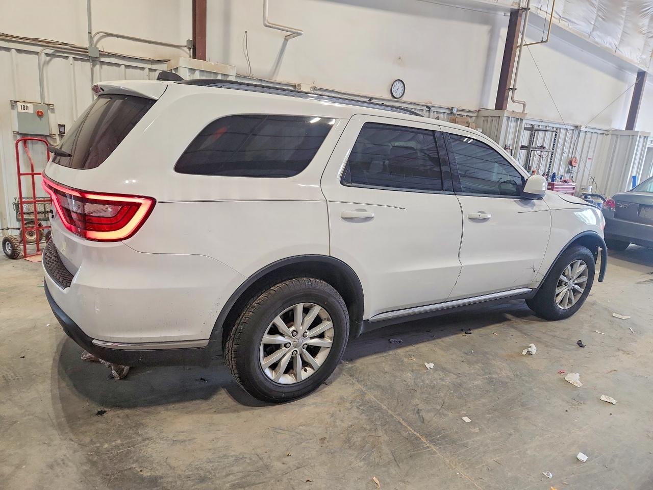 2015 Dodge Durango Sxt White vin: 1C4RDJAG2FC833187