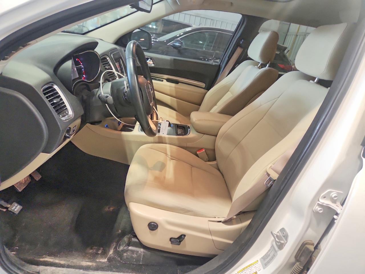 2015 Dodge Durango Sxt White vin: 1C4RDJAG2FC833187