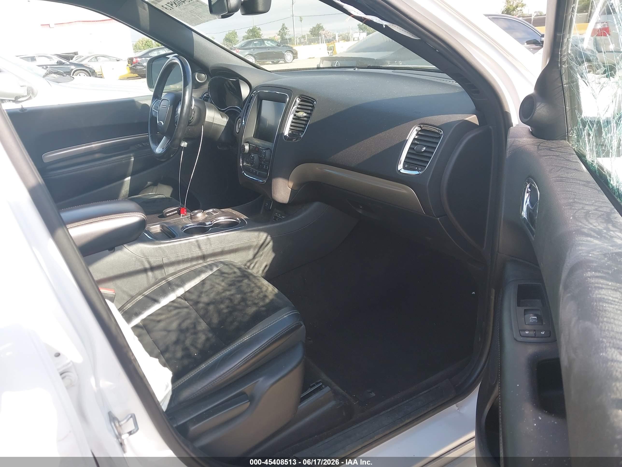 2015 Dodge Durango Sxt White vin: 1C4RDJAG2FC873995