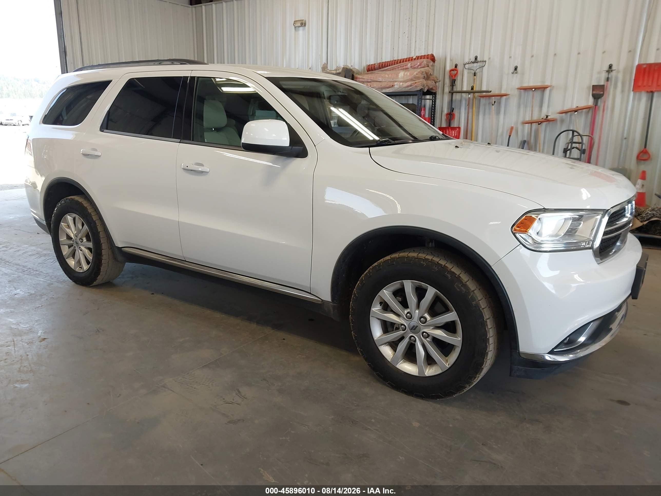 2019 Dodge Durango Sxt Awd White vin: 1C4RDJAG2KC769968