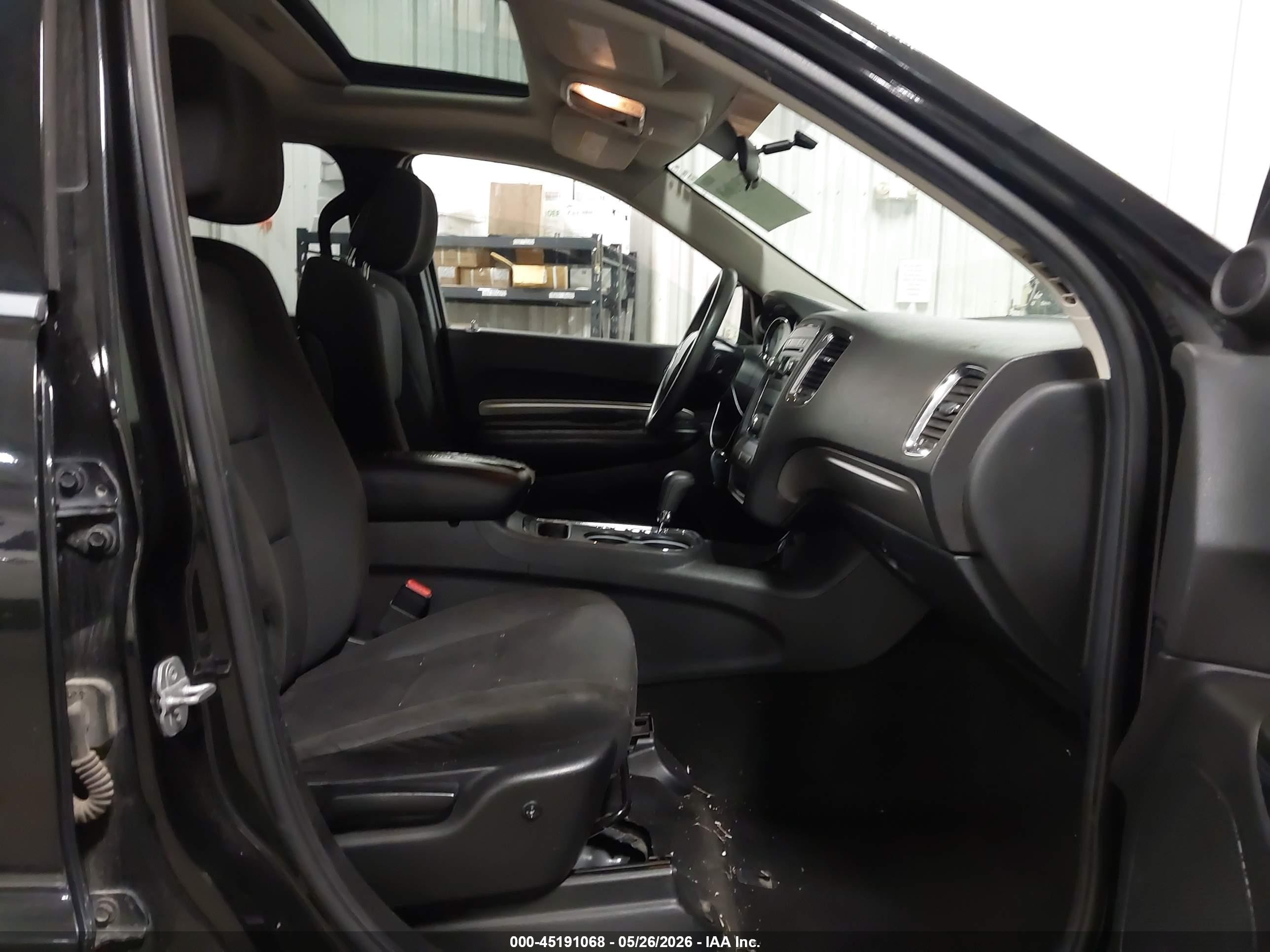 2012 Dodge Durango Sxt Черный vin: 1C4RDJAG3CC120892