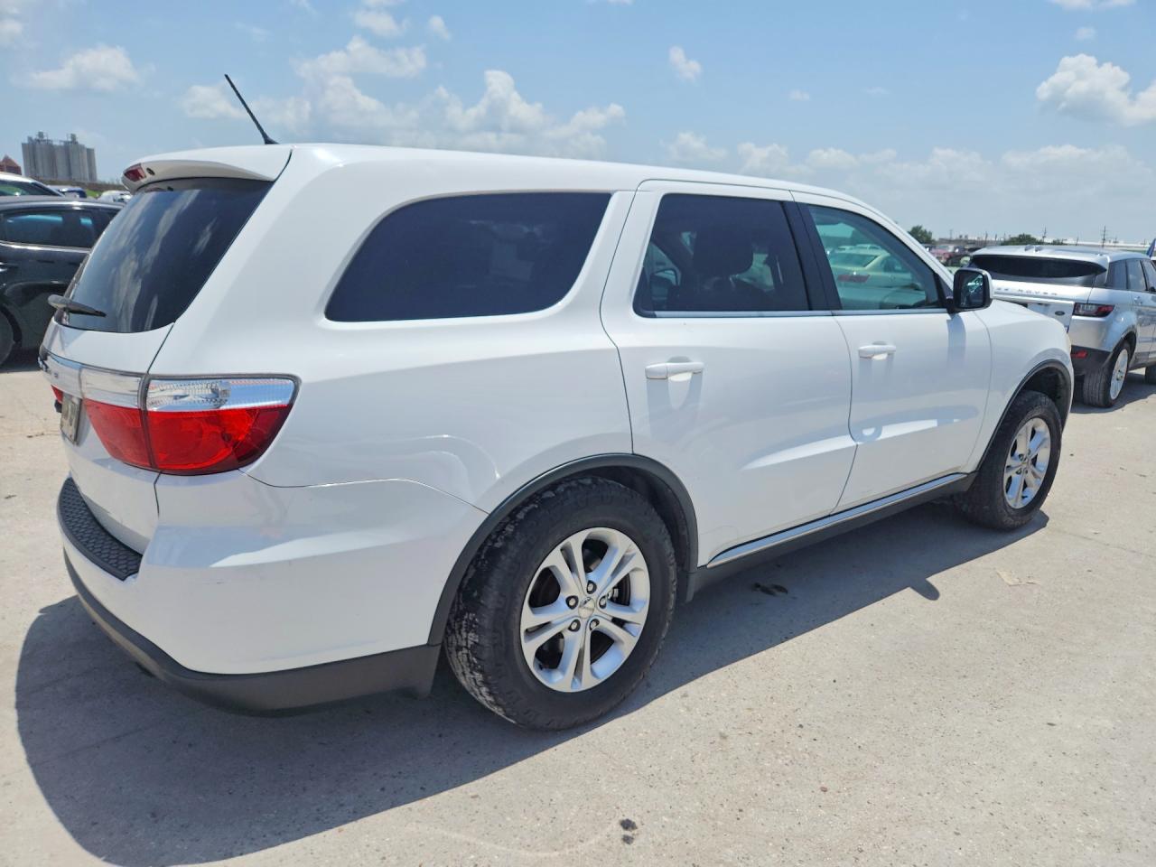 2013 Dodge Durango Sxt White vin: 1C4RDJAG3DC658641