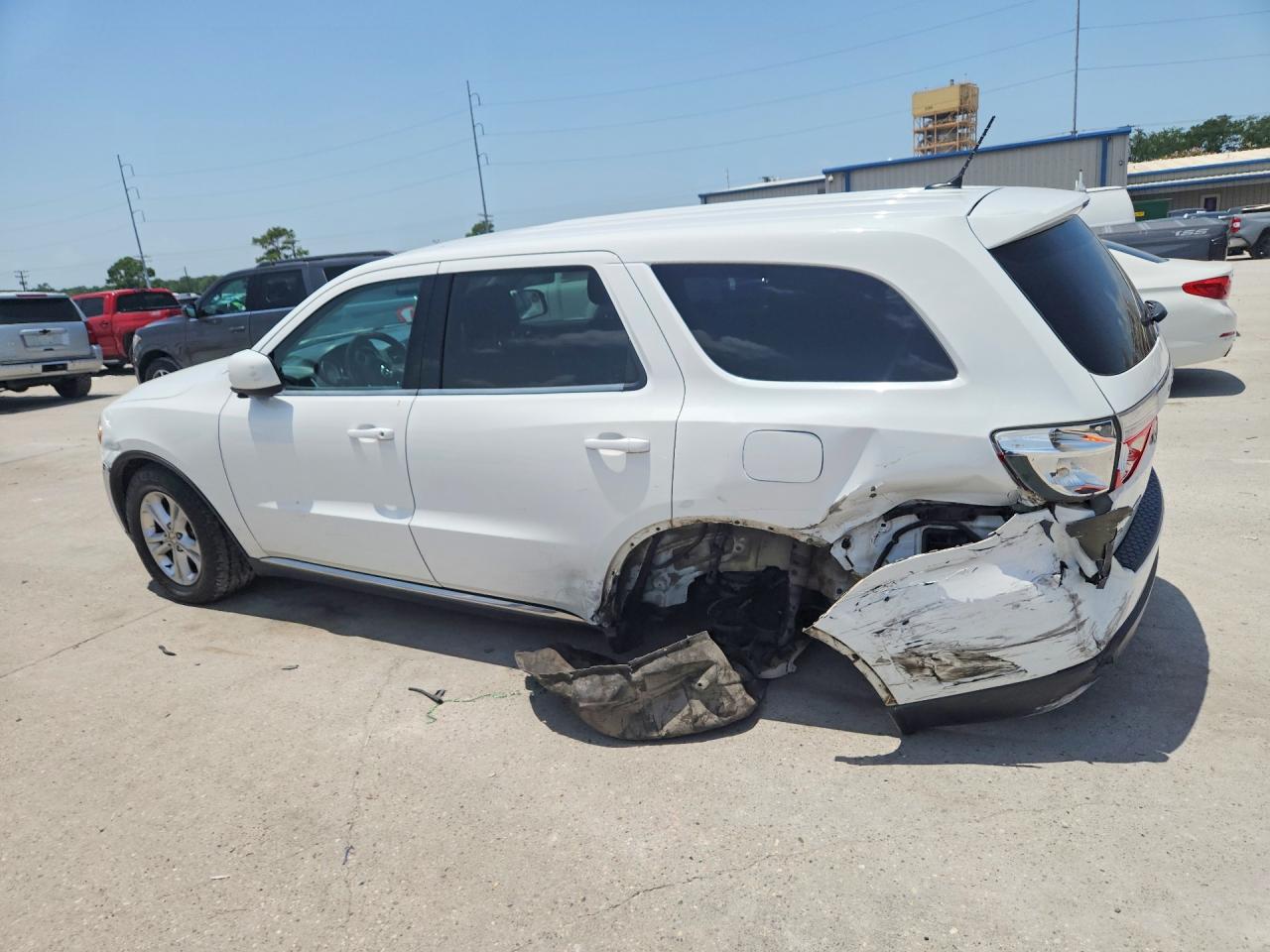 2013 Dodge Durango Sxt White vin: 1C4RDJAG3DC658641