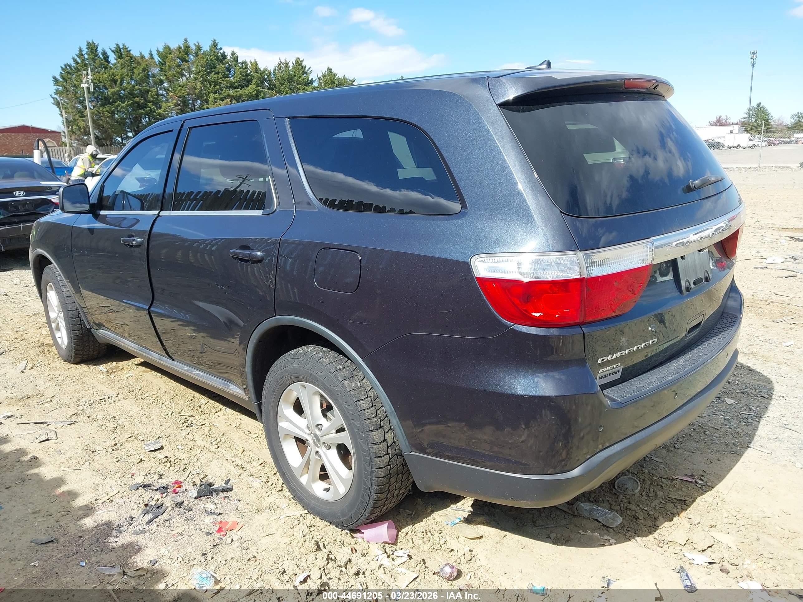 2013 Dodge Durango Sxt Gray vin: 1C4RDJAG3DC662284