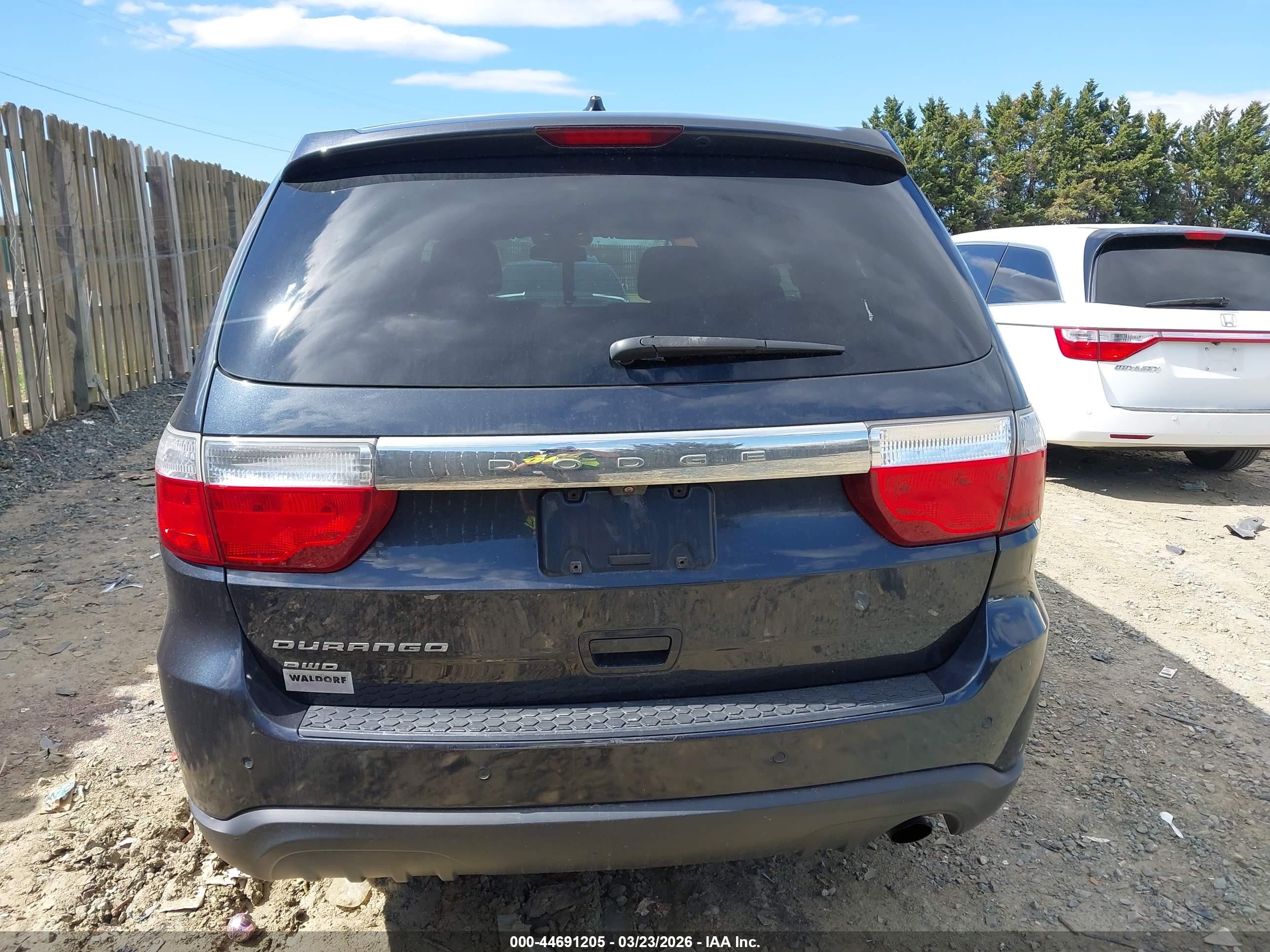 2013 Dodge Durango Sxt Gray vin: 1C4RDJAG3DC662284