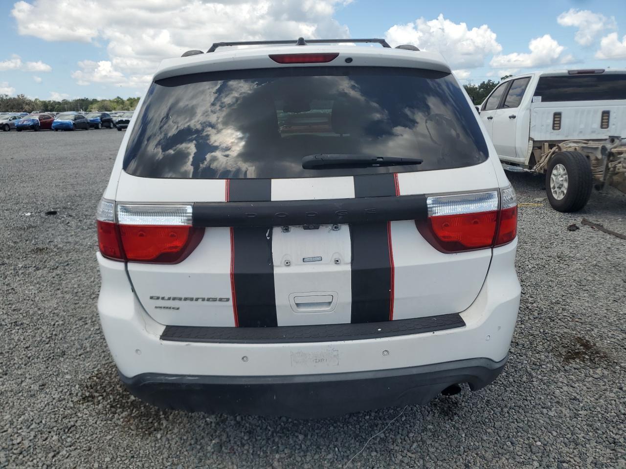 2013 Dodge Durango Sxt White vin: 1C4RDJAG3DC683720