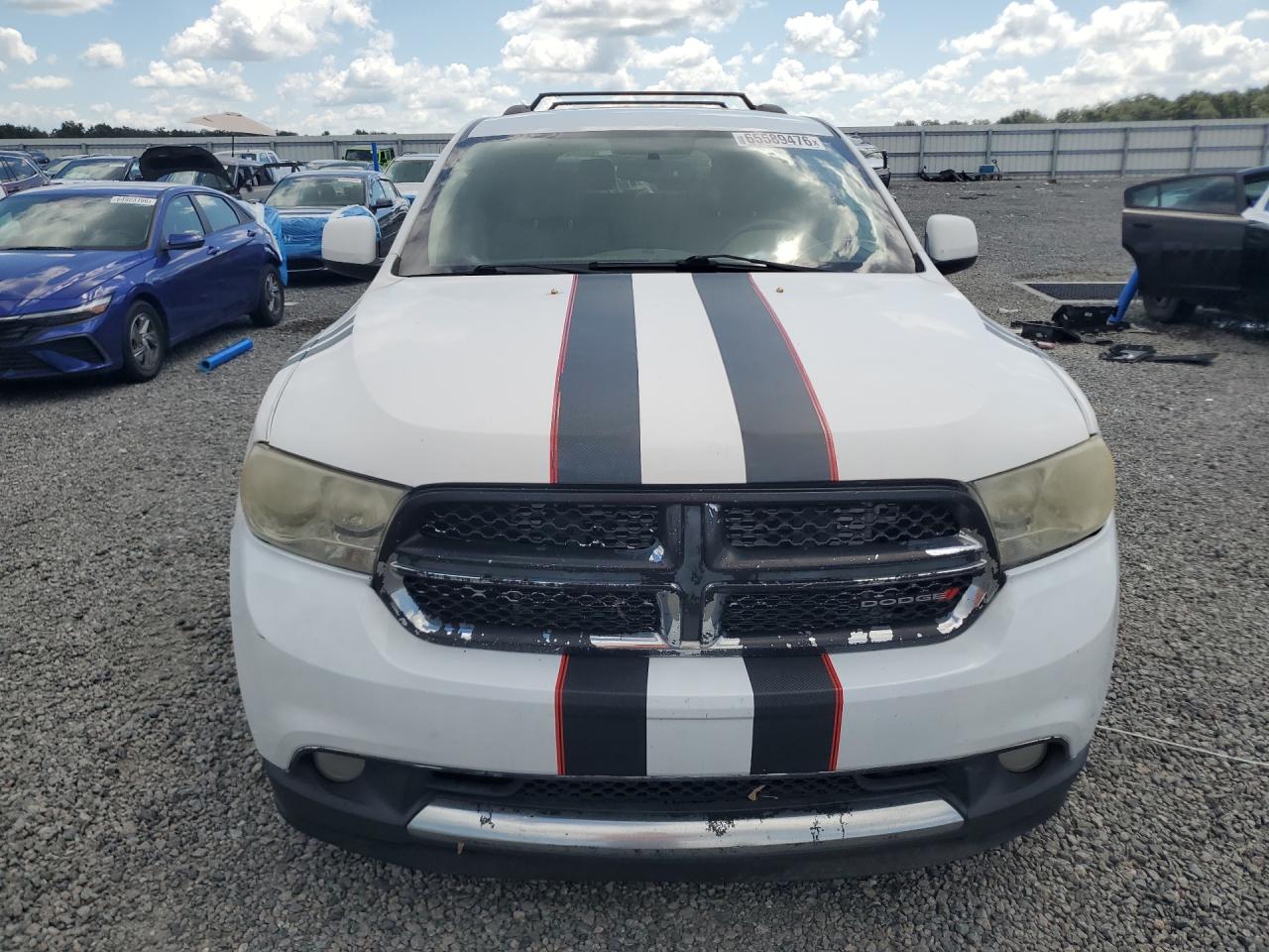 2013 Dodge Durango Sxt White vin: 1C4RDJAG3DC683720