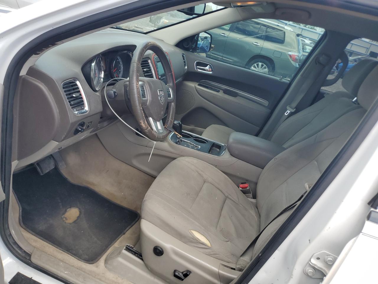 2013 Dodge Durango Sxt White vin: 1C4RDJAG3DC683720