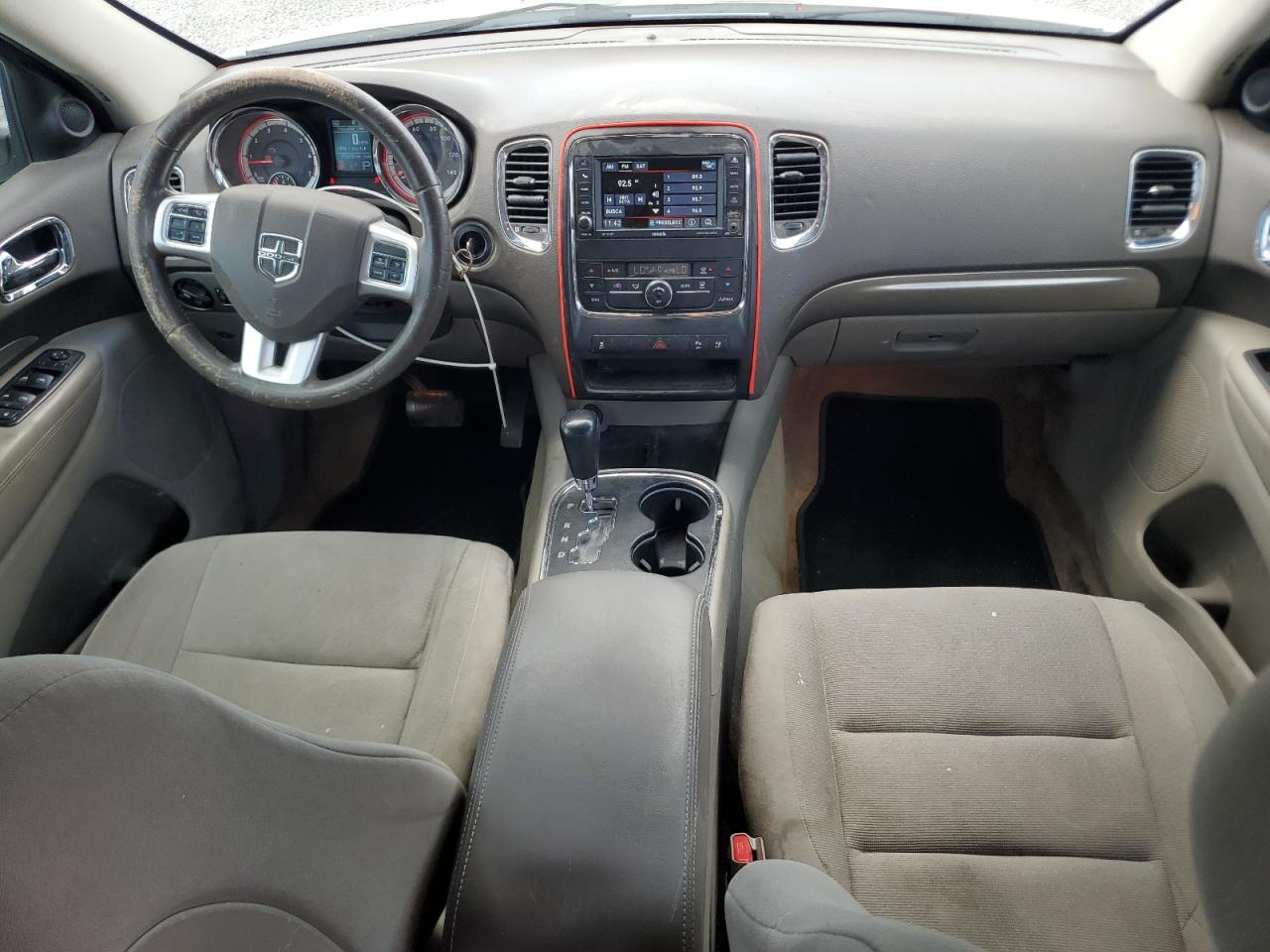 2013 Dodge Durango Sxt White vin: 1C4RDJAG3DC683720