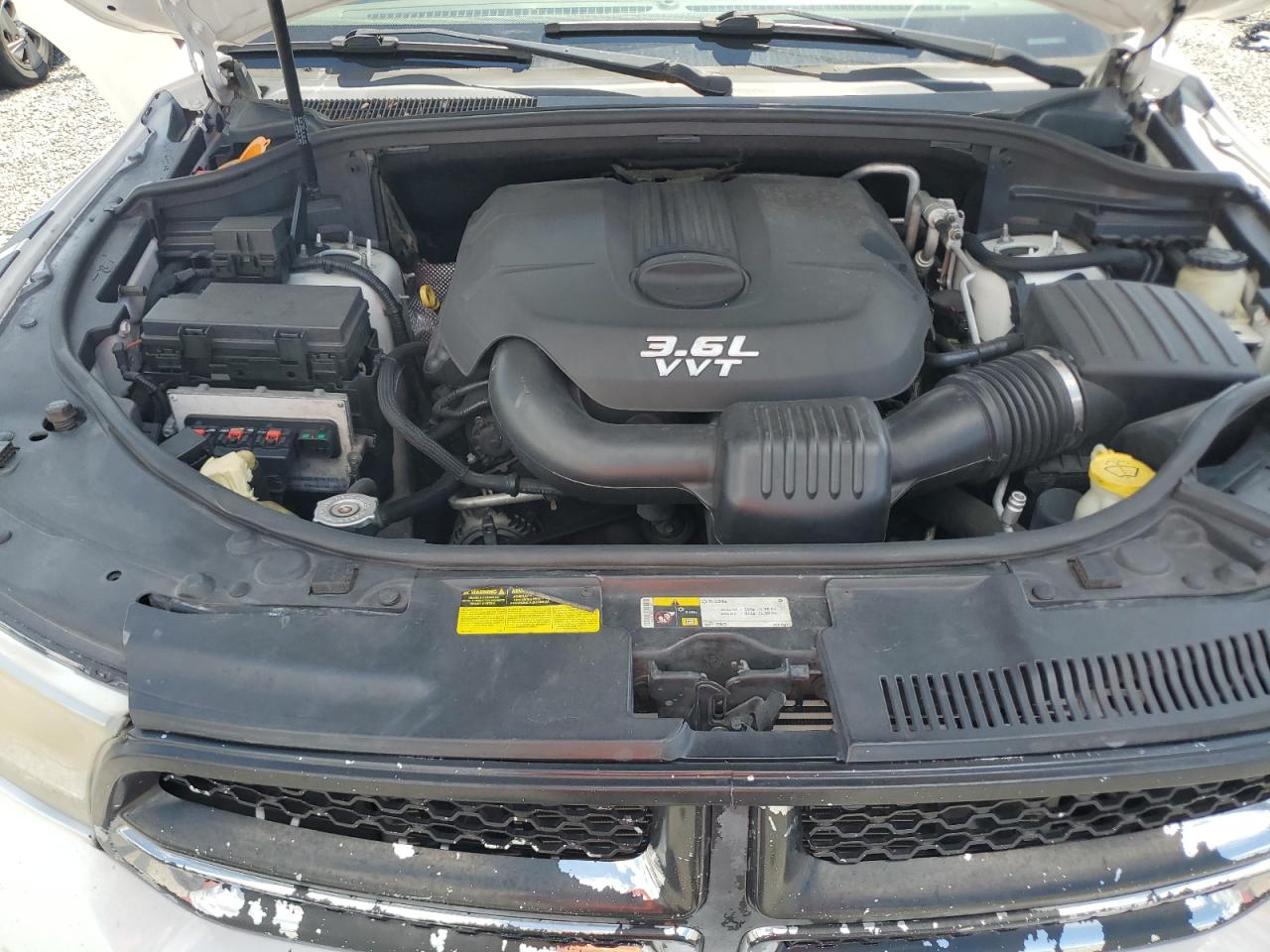 2013 Dodge Durango Sxt White vin: 1C4RDJAG3DC683720